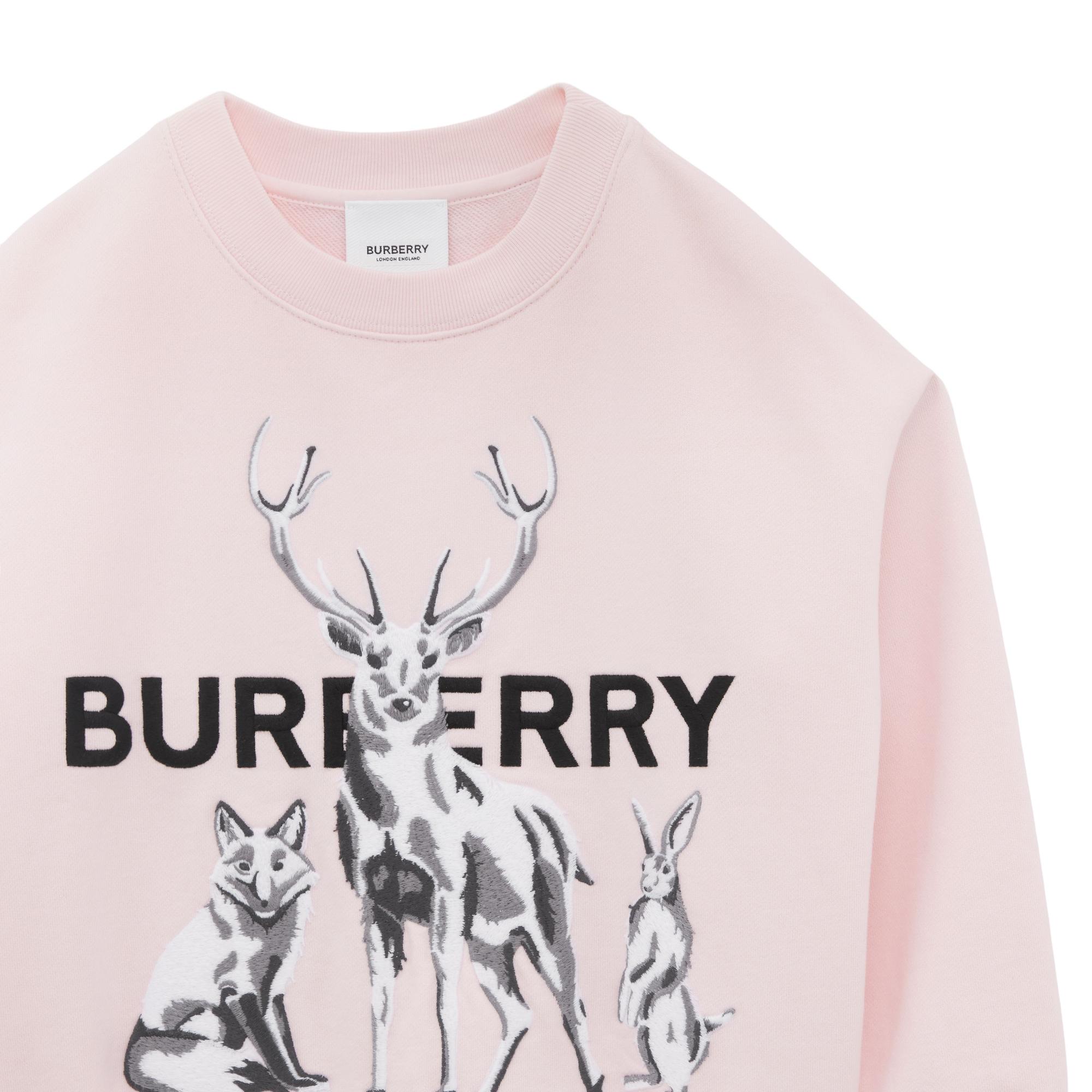 애니멀 킹덤 엠브로이더리 코튼 스웨트셔츠