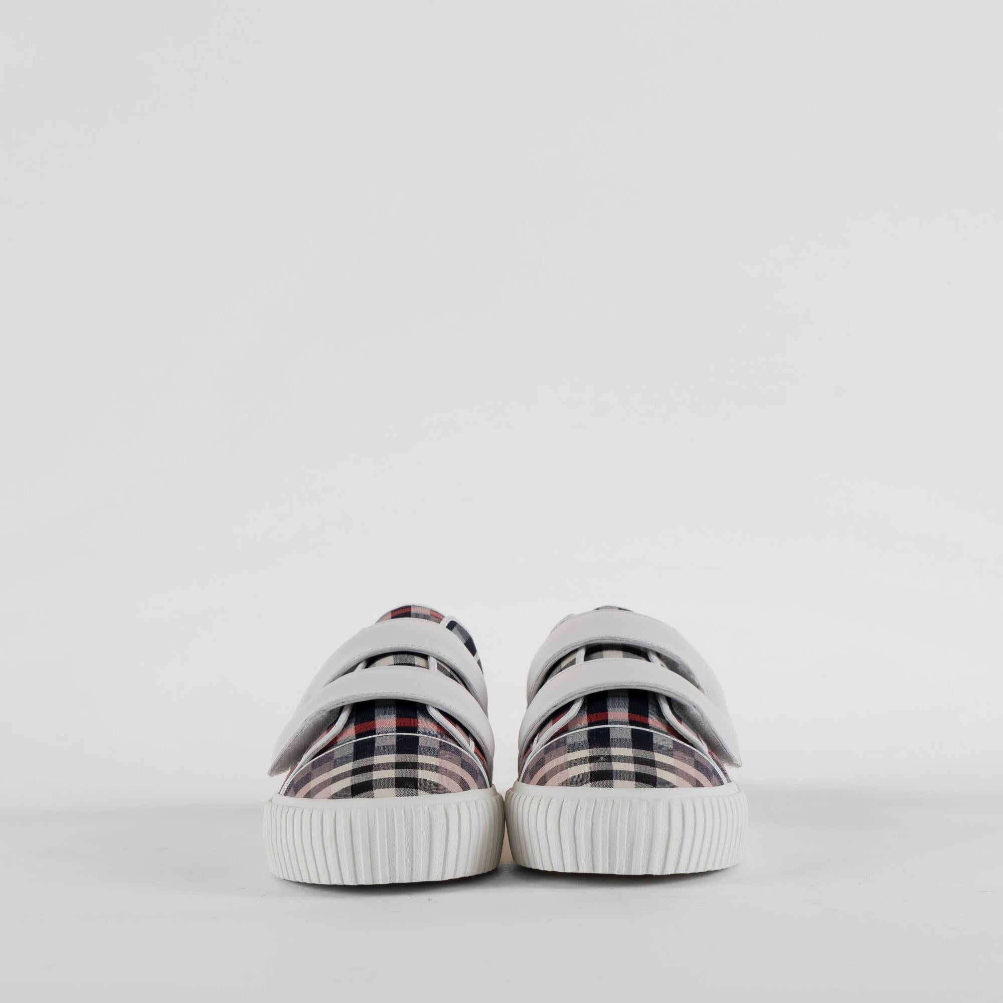 체커보드 스트레치 코튼 스니커즈
