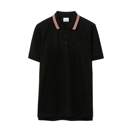 아이콘 스트라이프 칼라 폴로셔츠