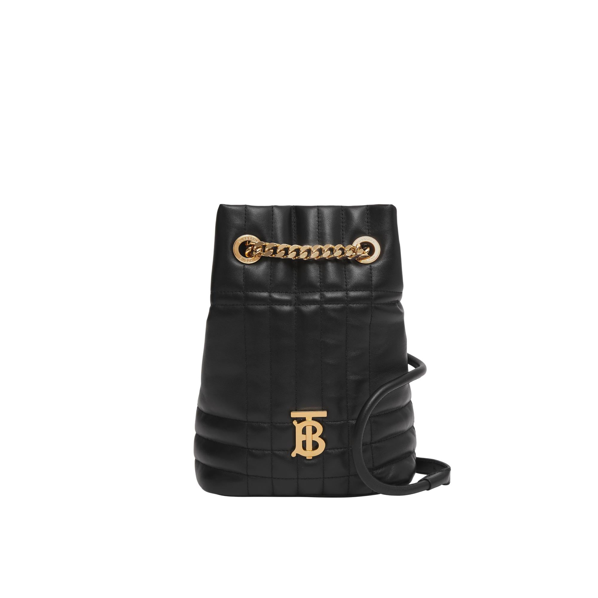 퀼팅 레더 미니 롤라 백팩