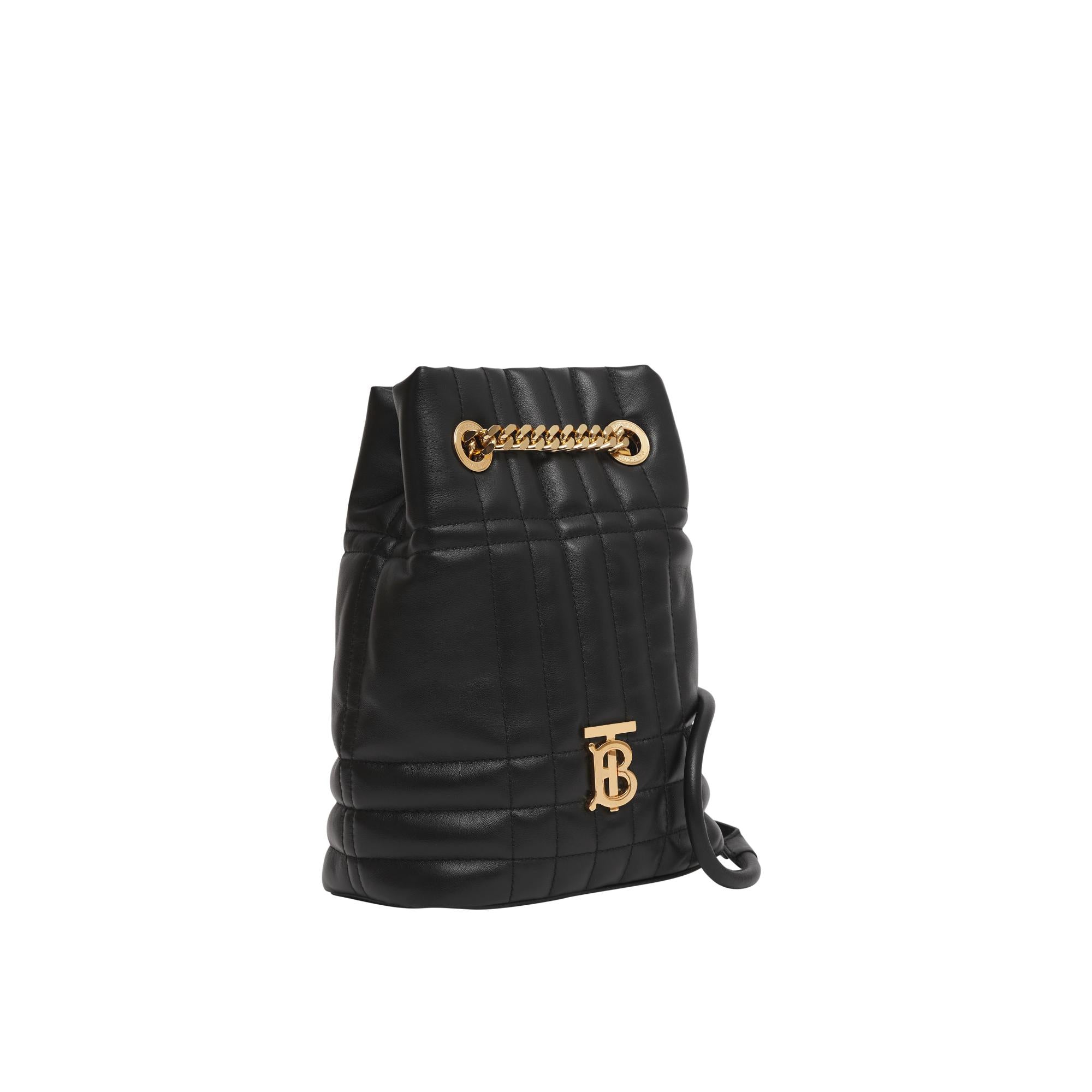 퀼팅 레더 미니 롤라 백팩