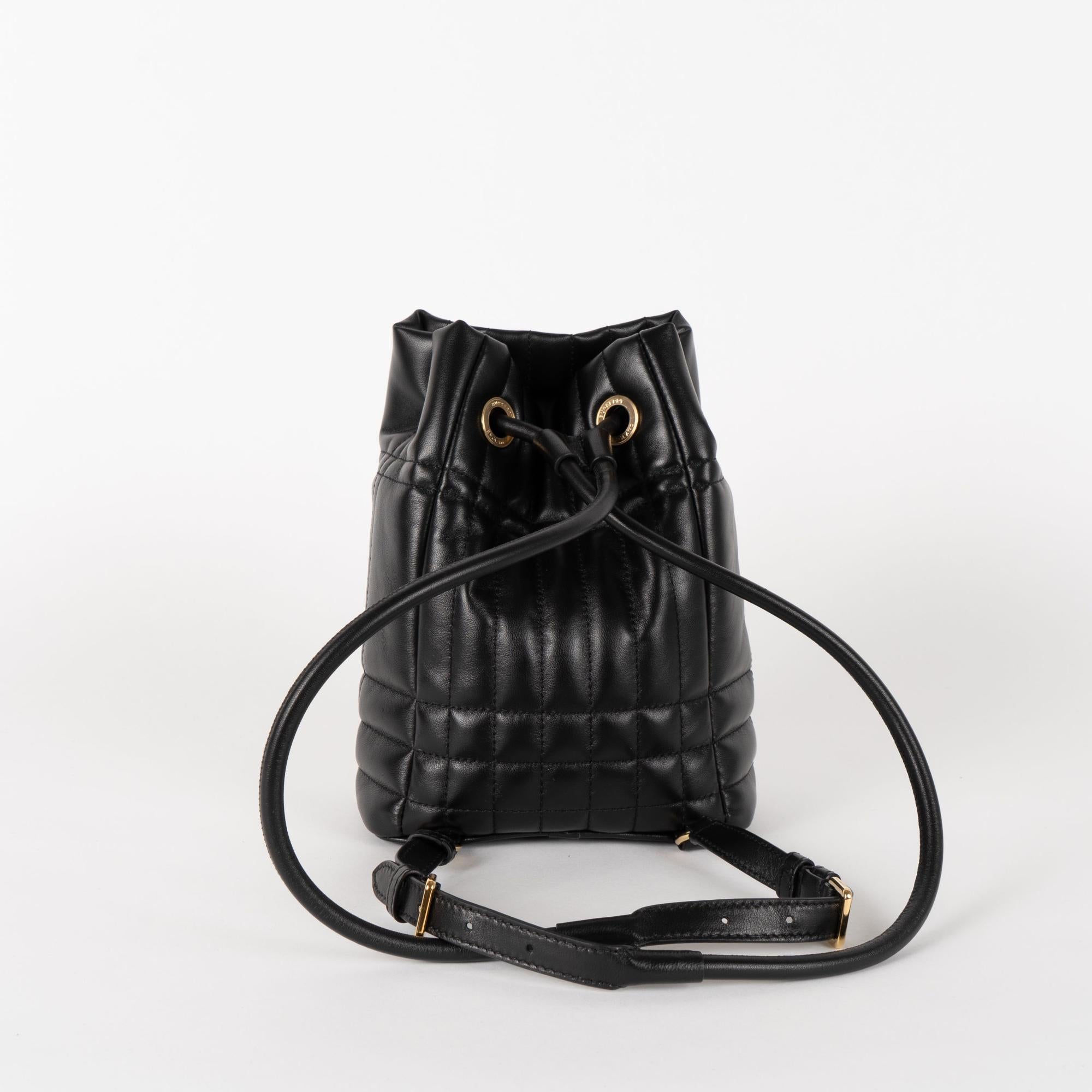 퀼팅 레더 미니 롤라 백팩