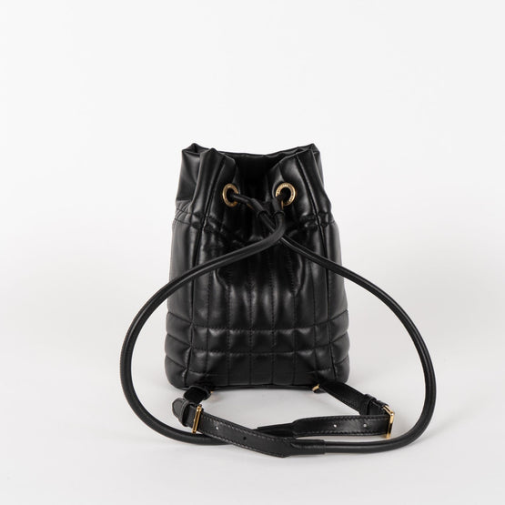 퀼팅 레더 미니 롤라 백팩