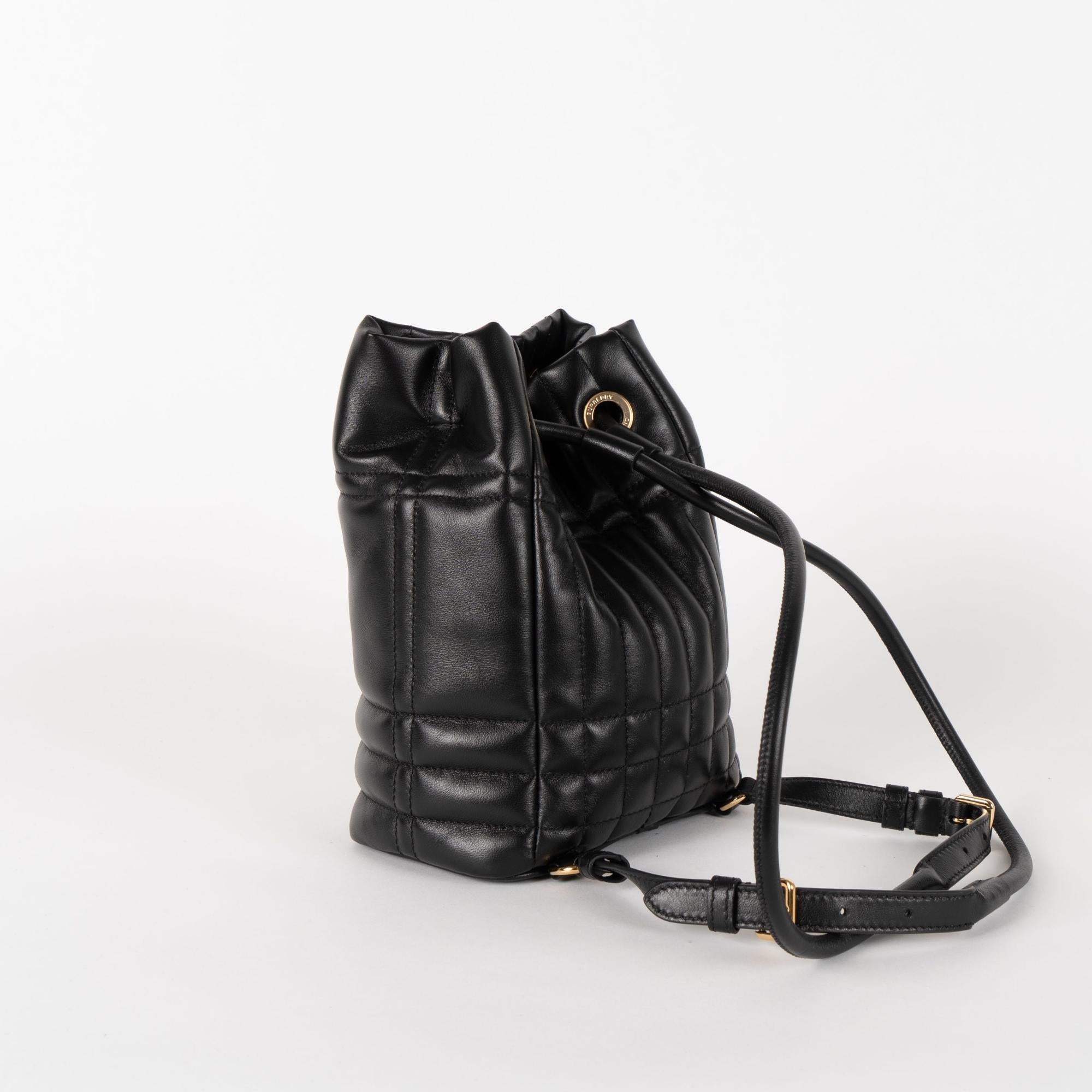 퀼팅 레더 미니 롤라 백팩