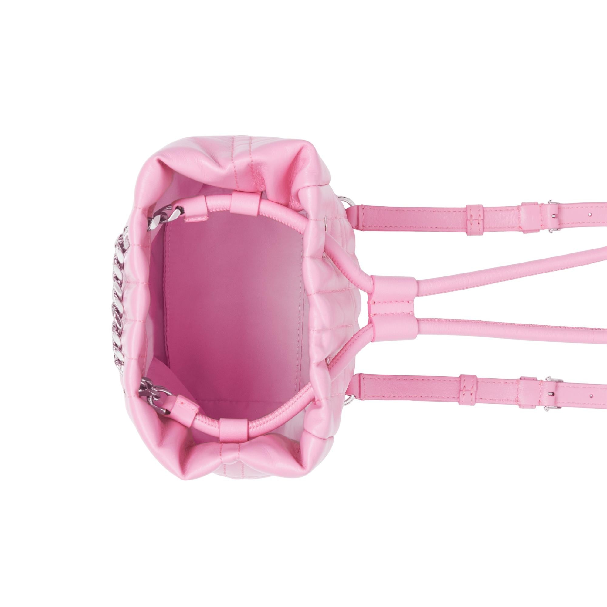 퀼팅 레더 미니 롤라 백팩