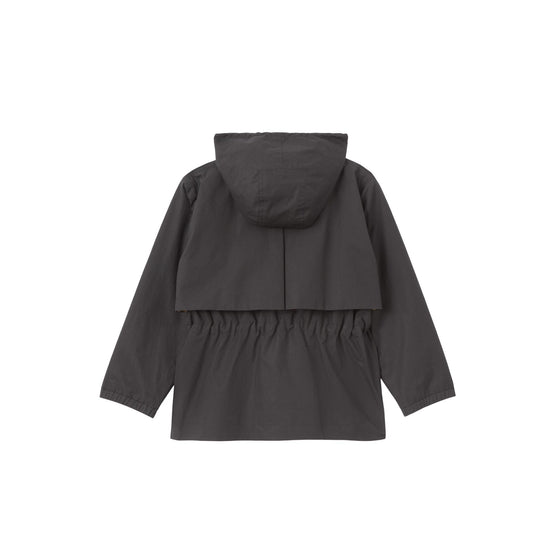 빈티지 체크 라이닝 코튼 후드 재킷