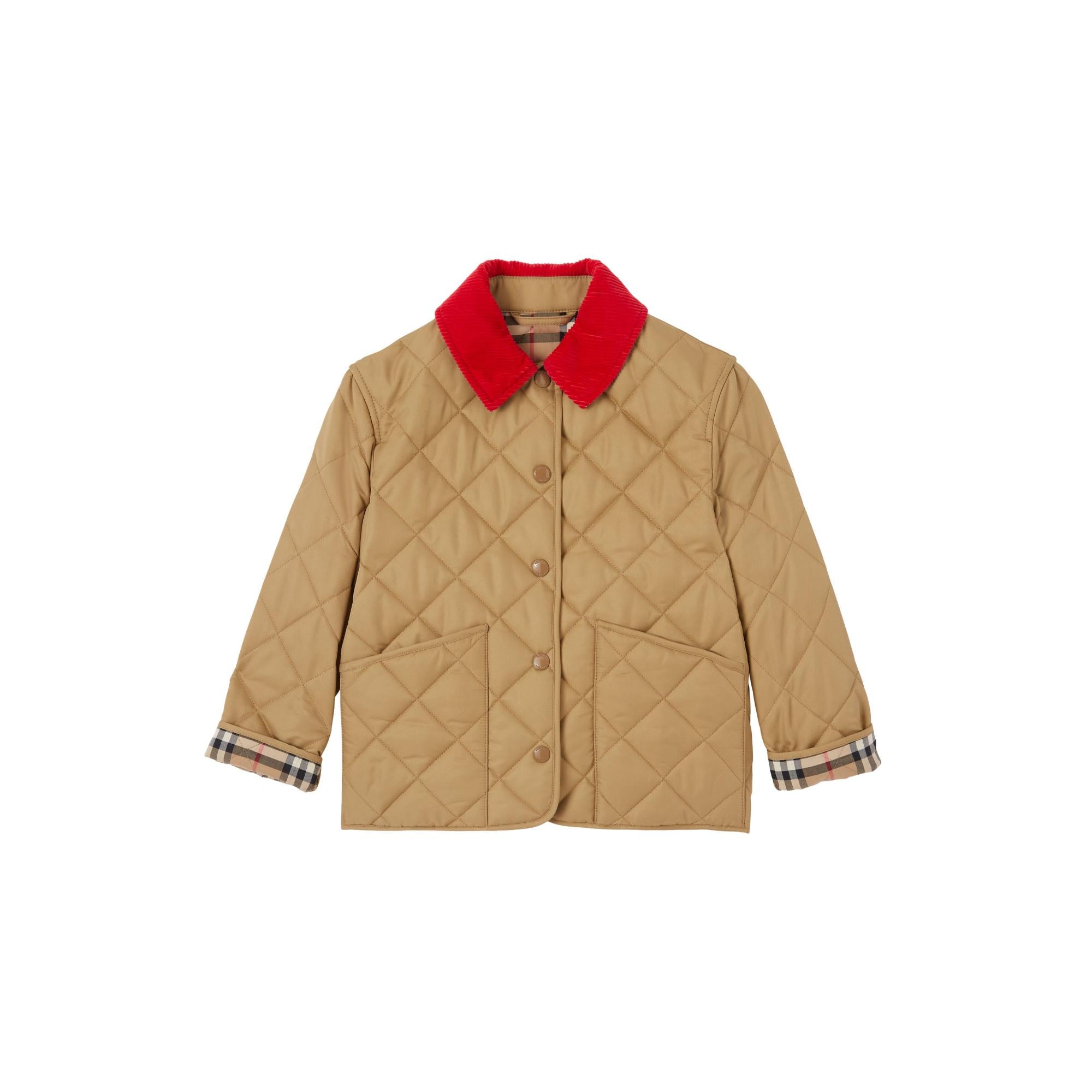 코듀로이 칼라 다이아몬드 퀼팅 재킷