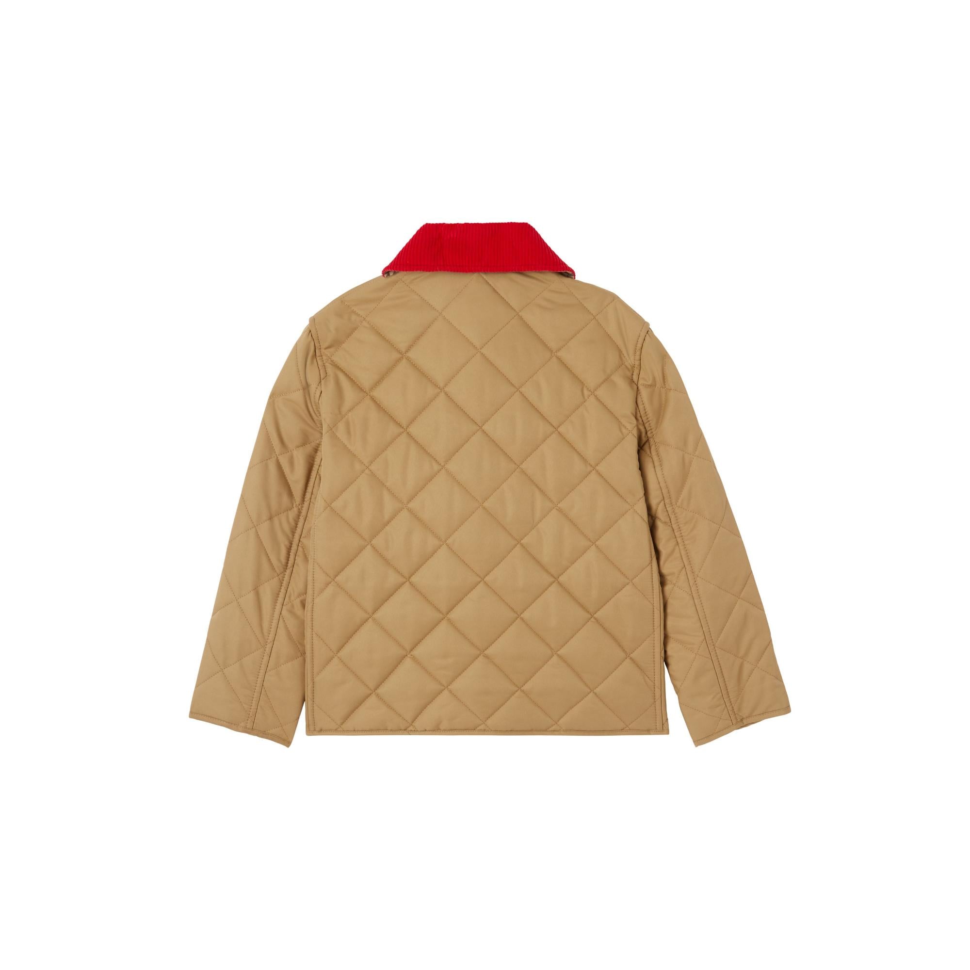 코듀로이 칼라 다이아몬드 퀼팅 재킷