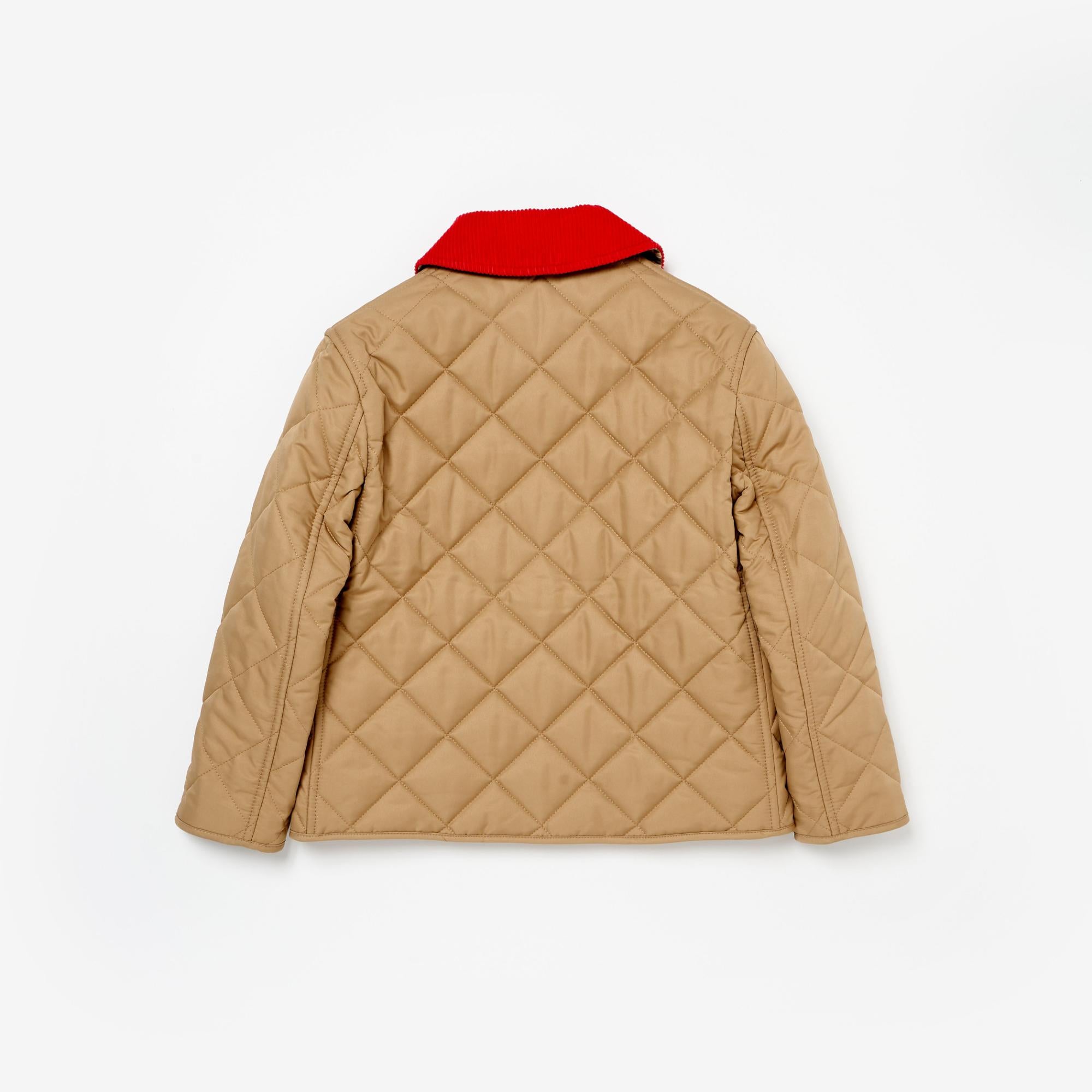 코듀로이 칼라 다이아몬드 퀼팅 재킷