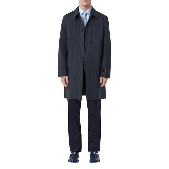 로고 프린트 테크니컬 카 코트