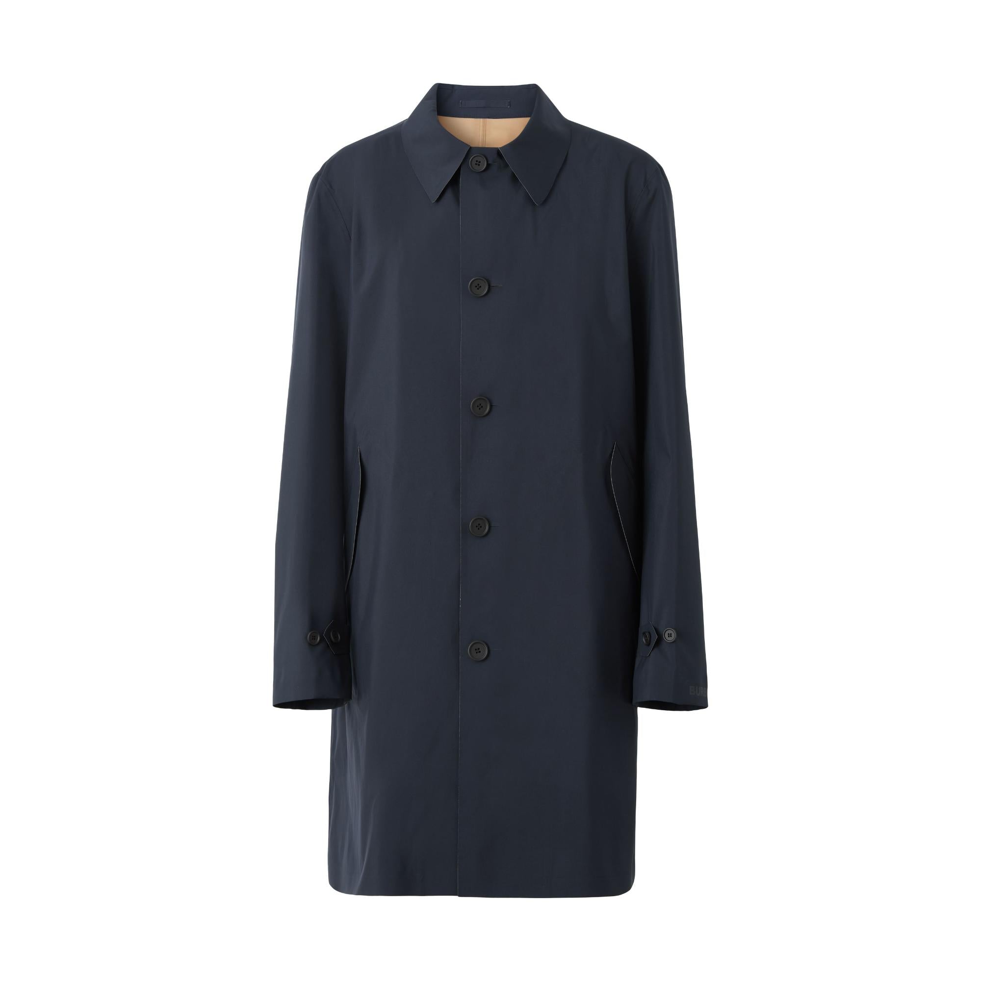 로고 프린트 테크니컬 카 코트