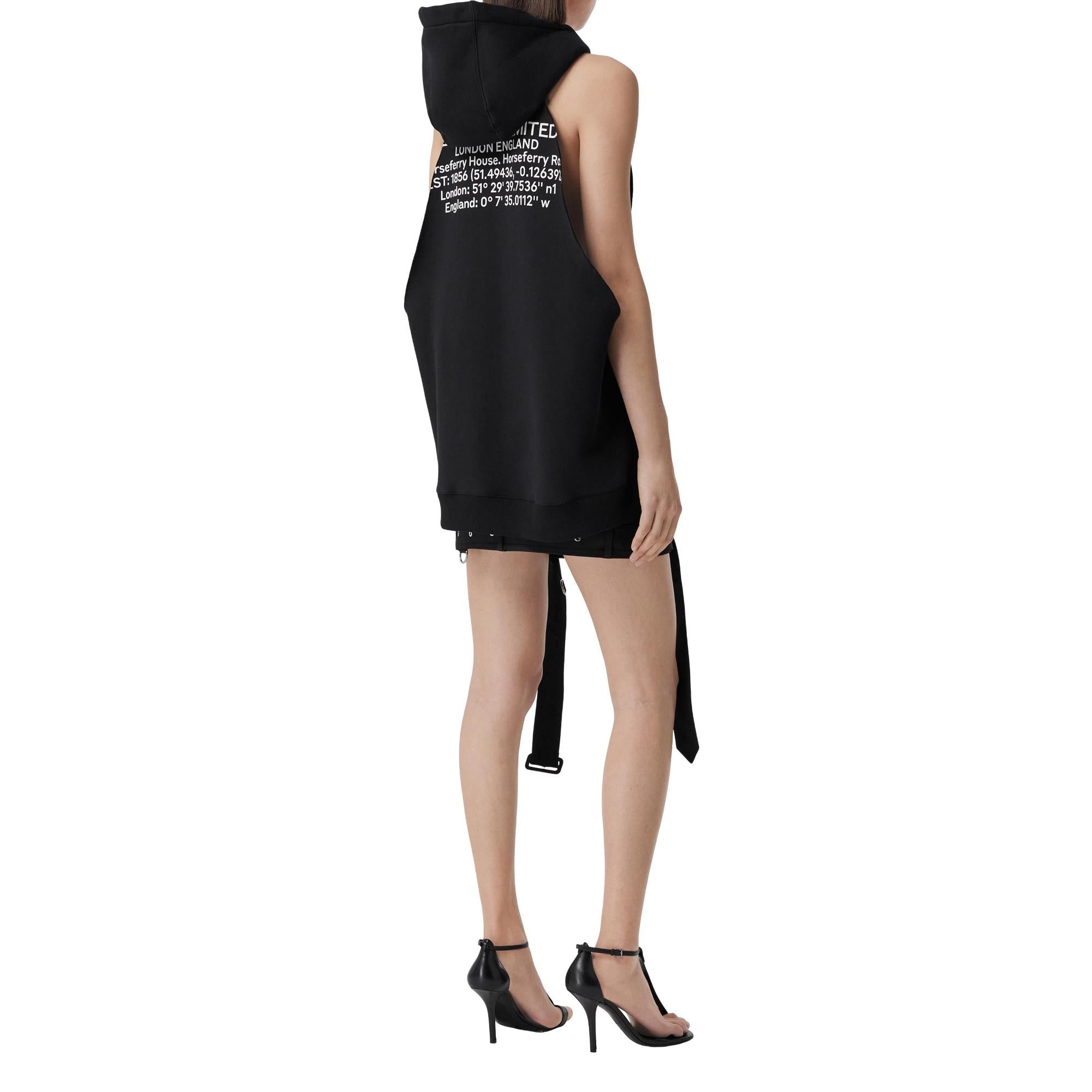 슬리브리스 로케이션 프린트 코튼 후디