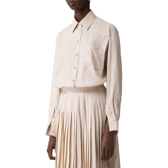 체크 비스코스 오버사이즈 셔츠