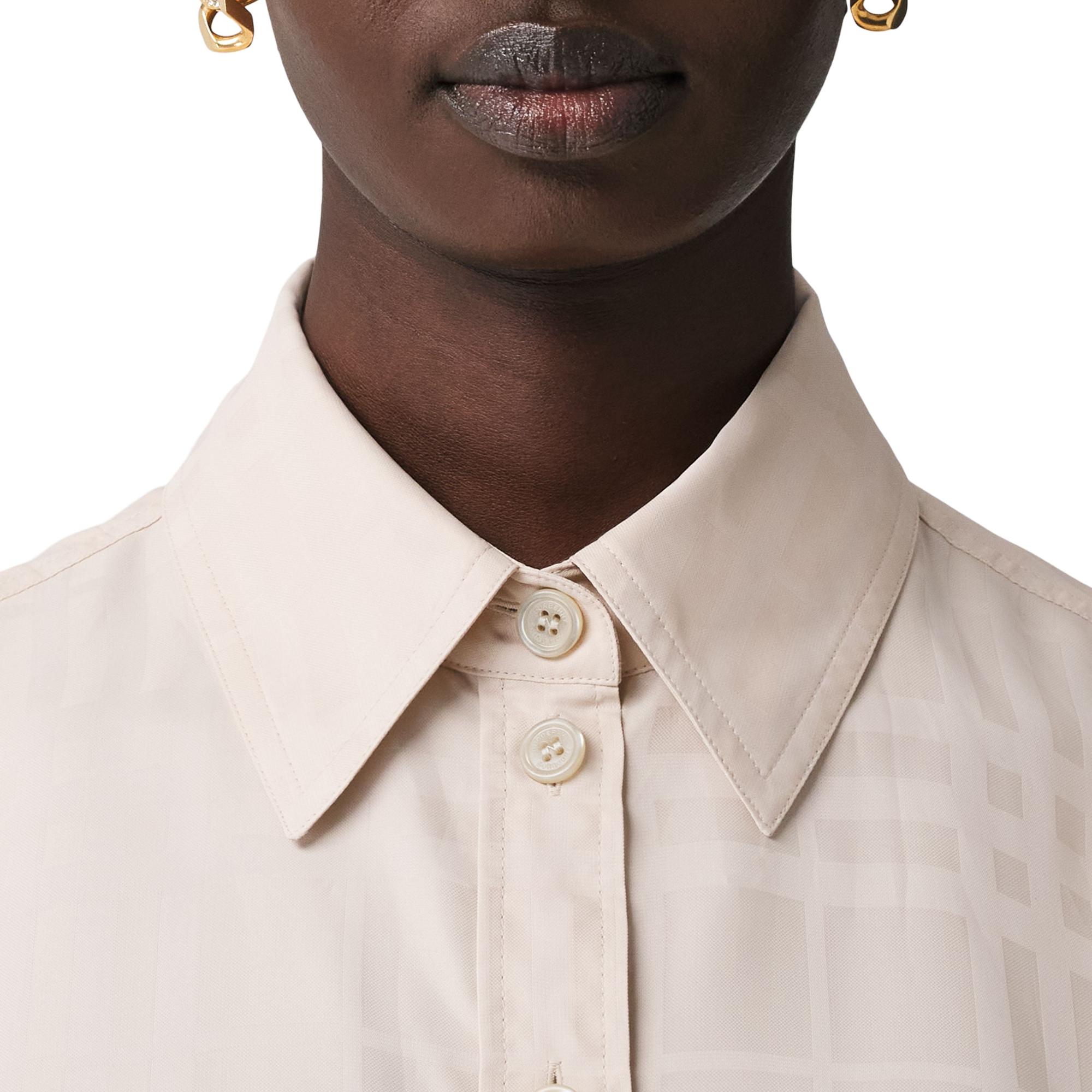 체크 비스코스 오버사이즈 셔츠