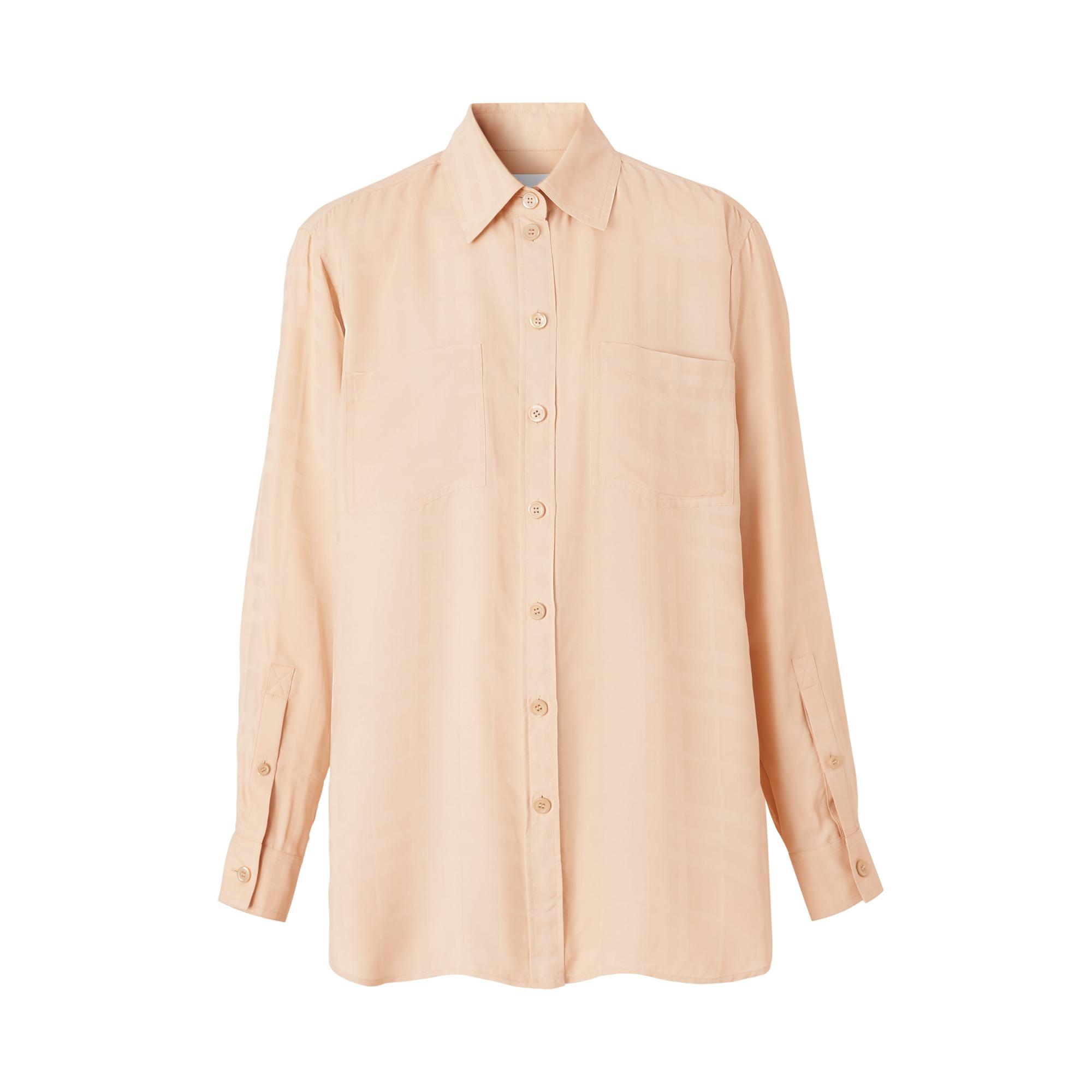 체크 비스코스 오버사이즈 셔츠