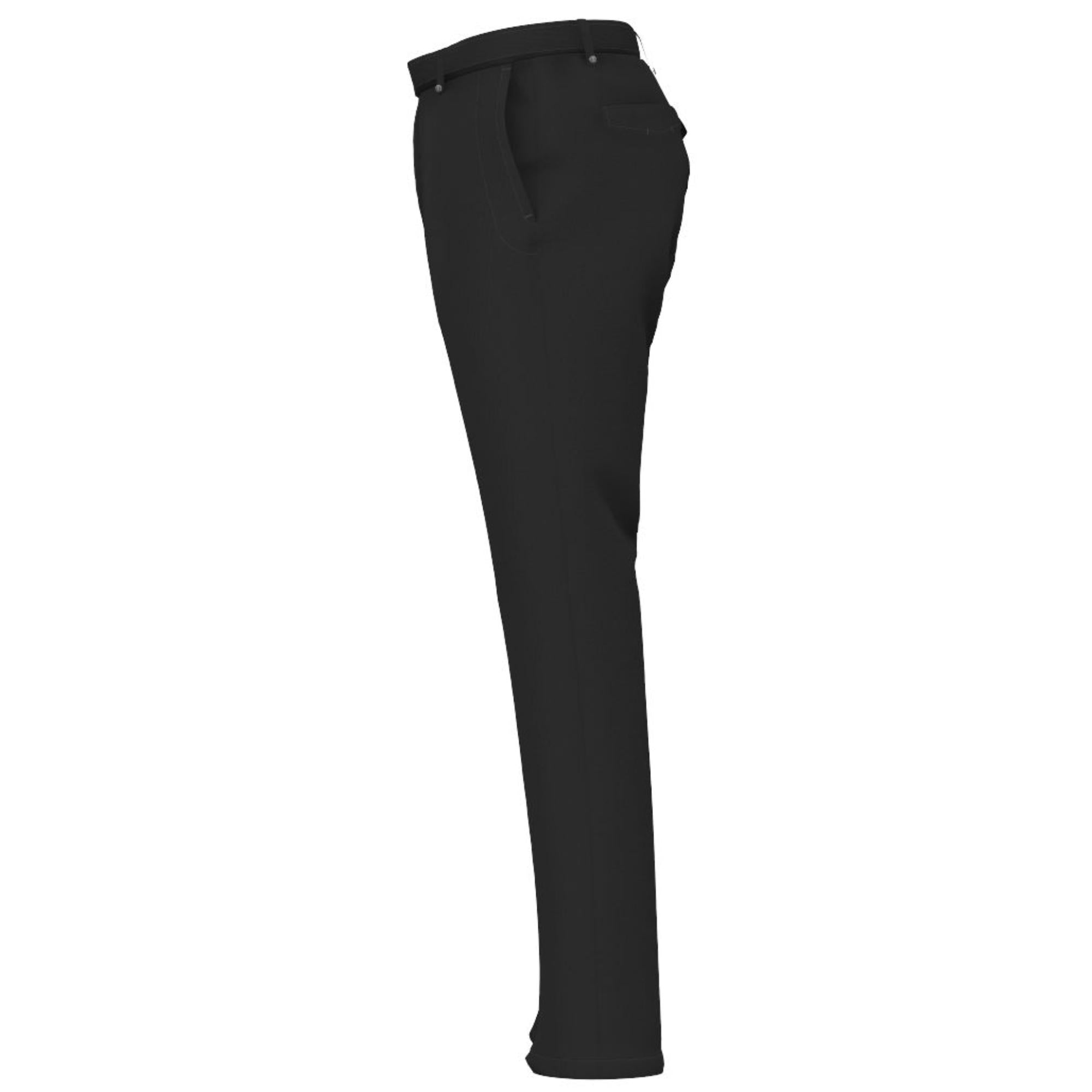 슬림핏 모노그램 모티프 스트레치 코튼 치노