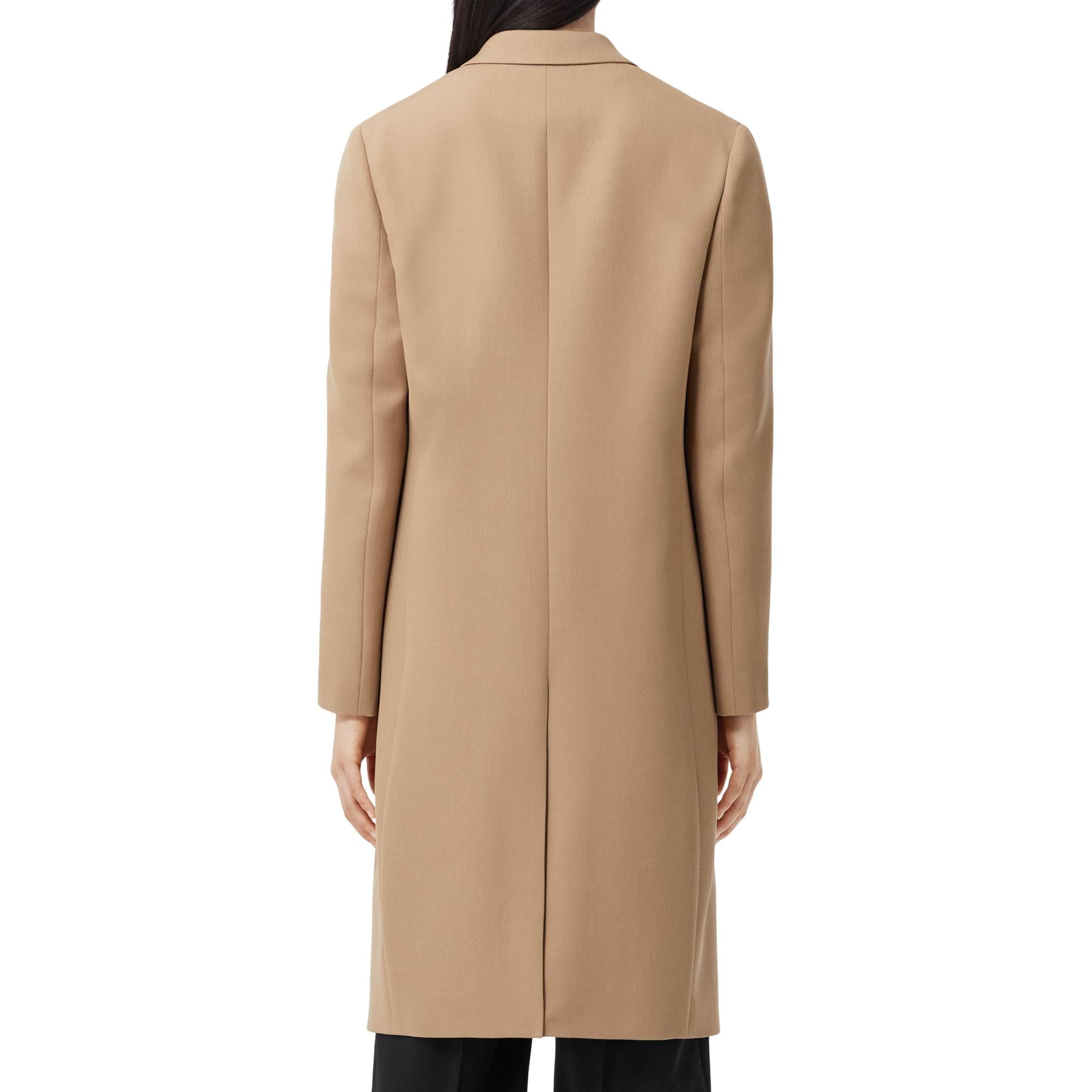 울 코튼 테일러드 코트