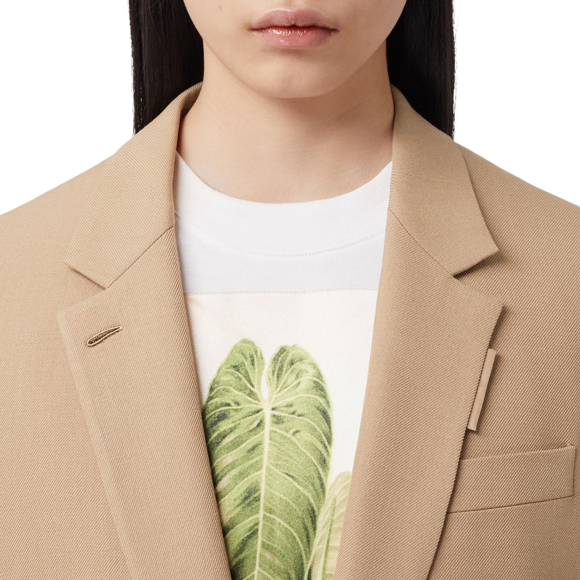 울 코튼 테일러드 코트