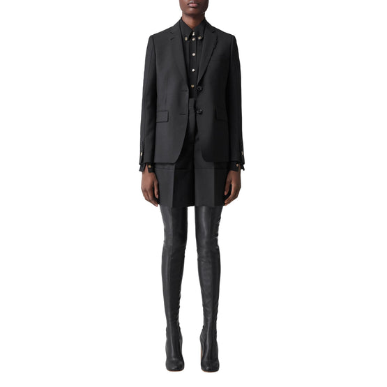 모헤어 울 테일러드 재킷