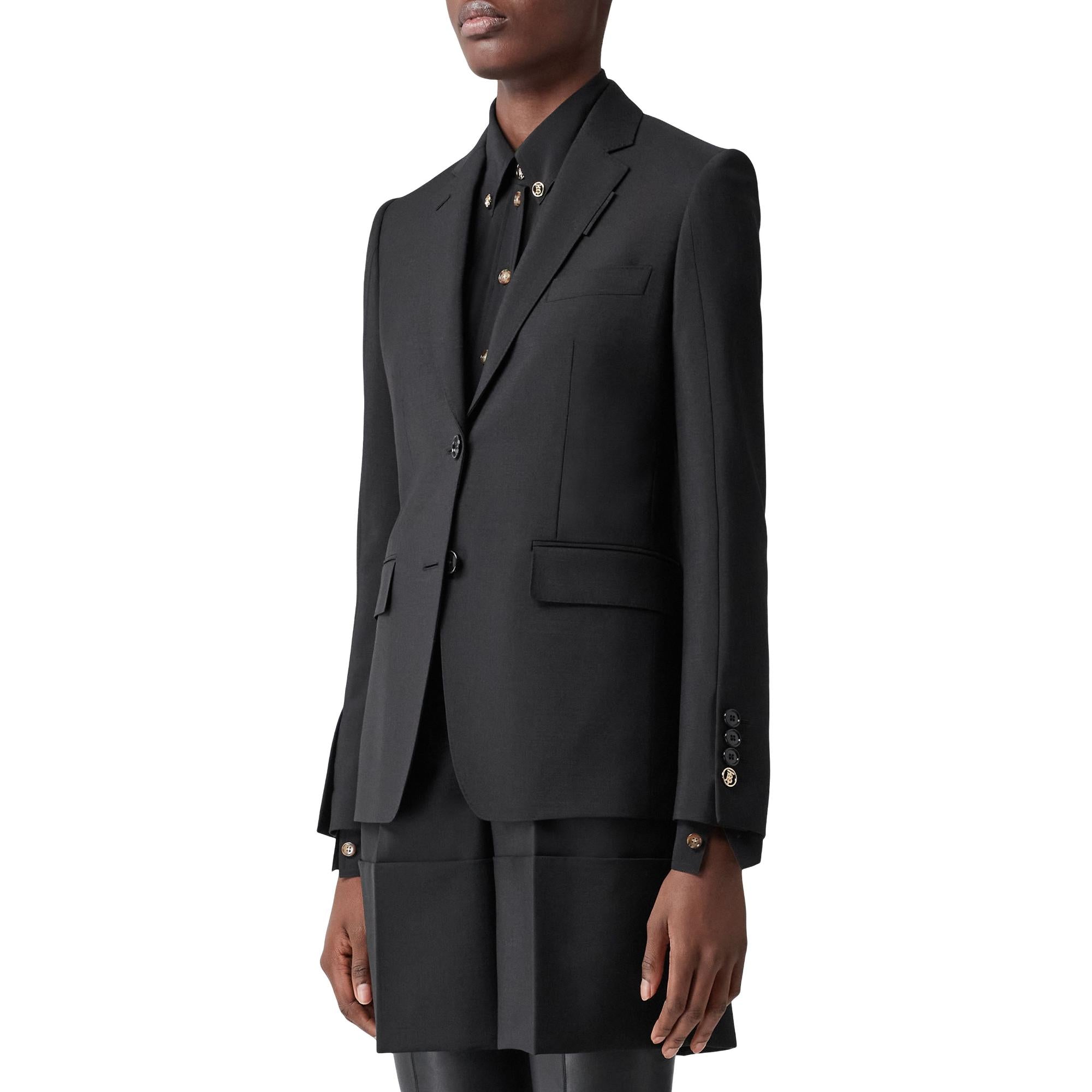 모헤어 울 테일러드 재킷