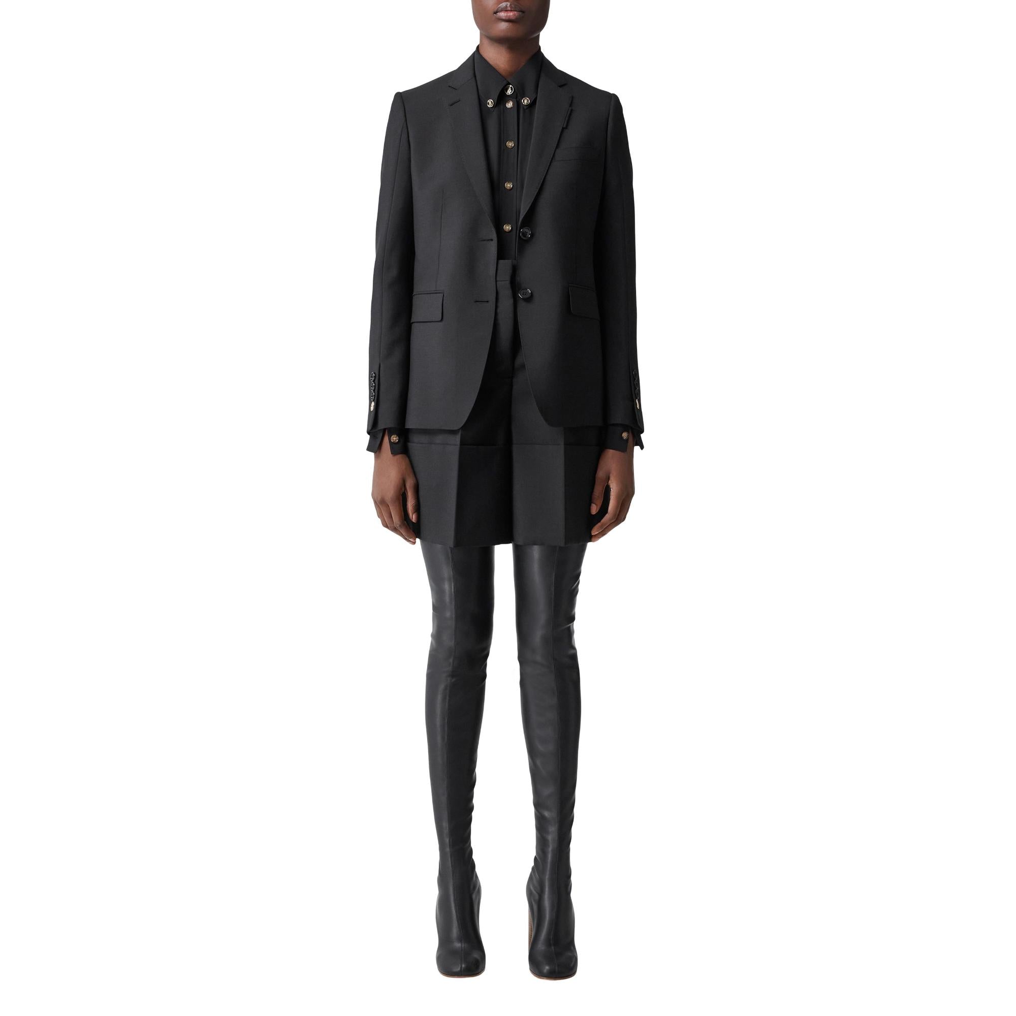 모헤어 울 테일러드 재킷