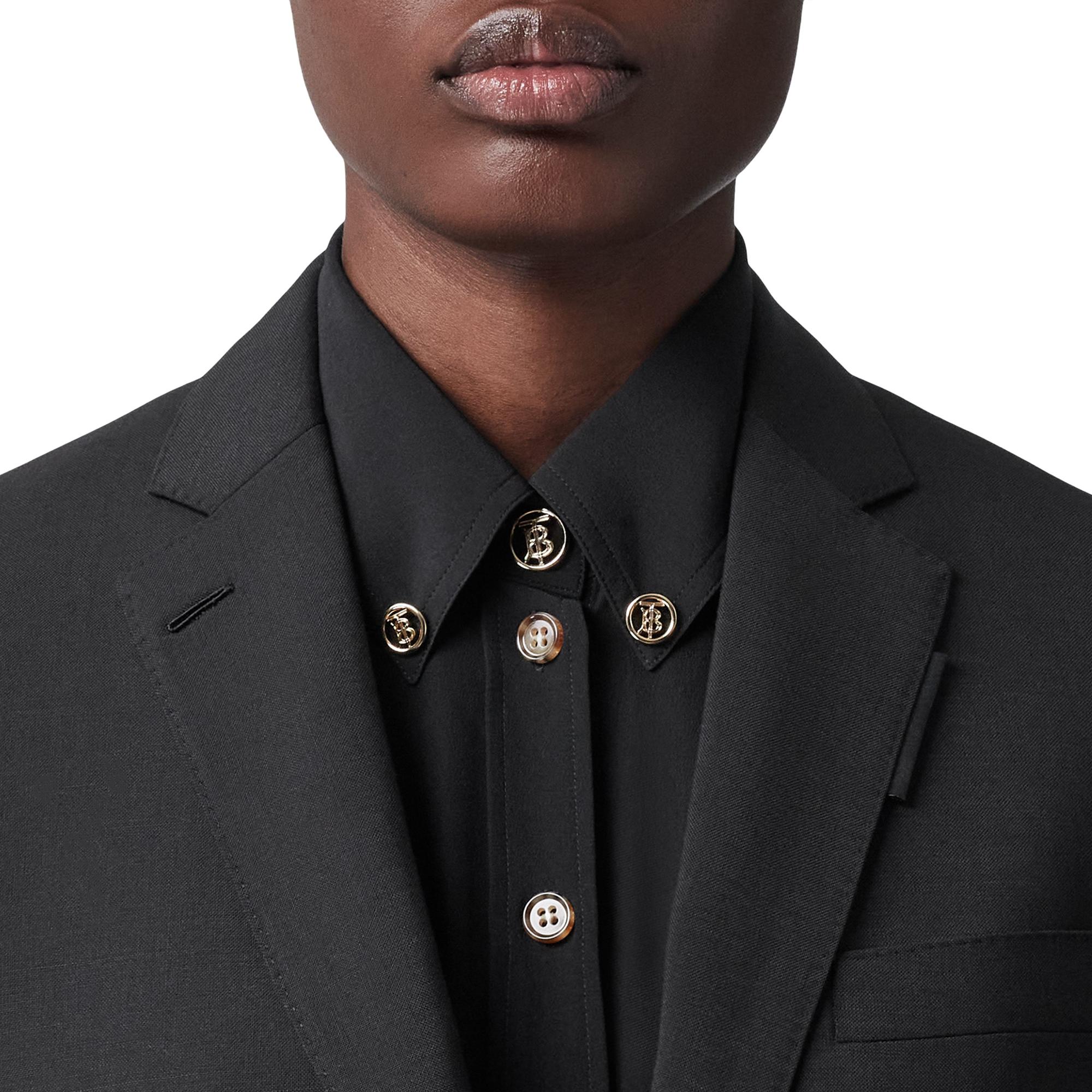 모헤어 울 테일러드 재킷