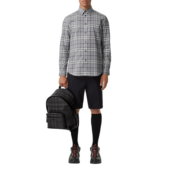 체크 코튼 셔츠