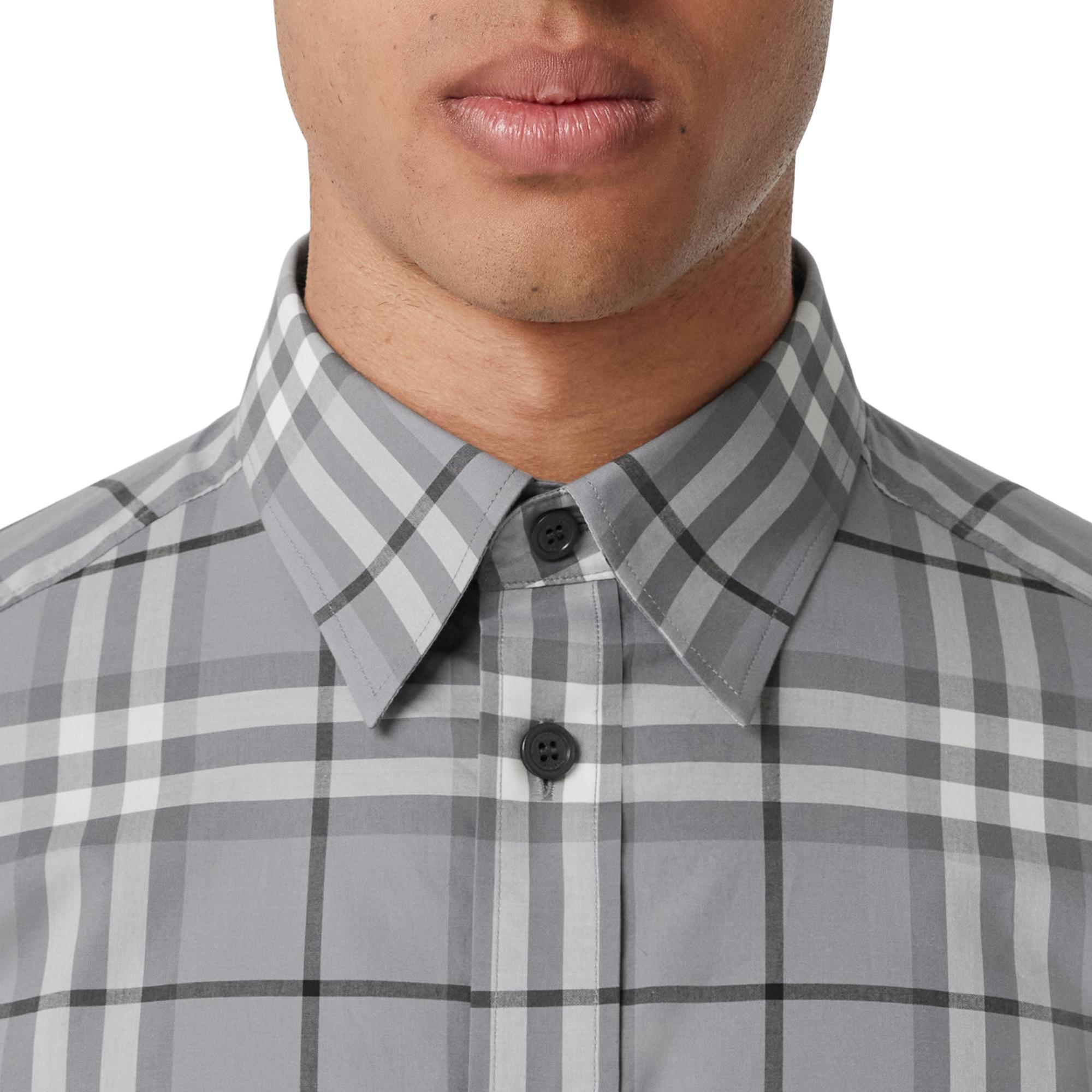 체크 코튼 셔츠