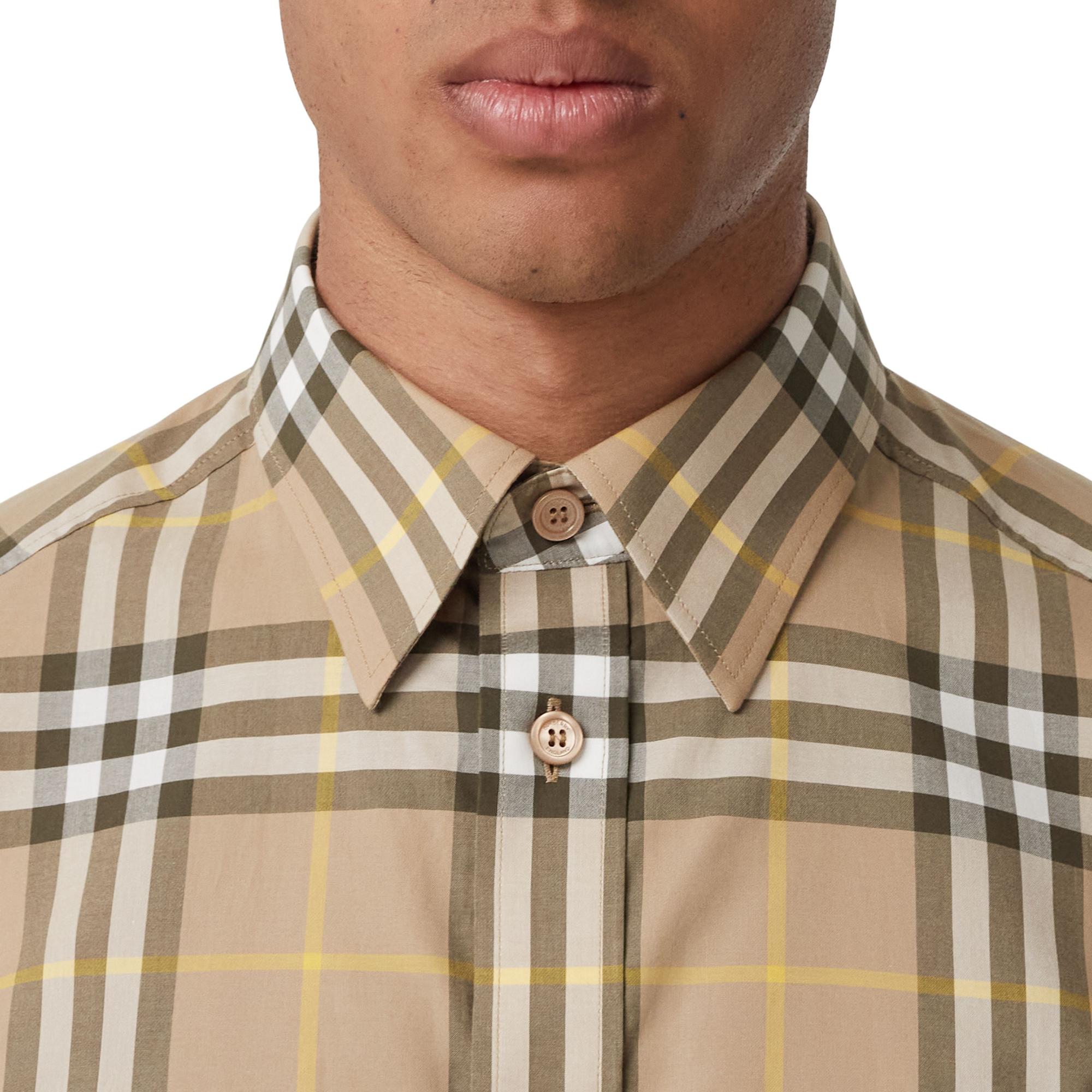 체크 코튼 셔츠