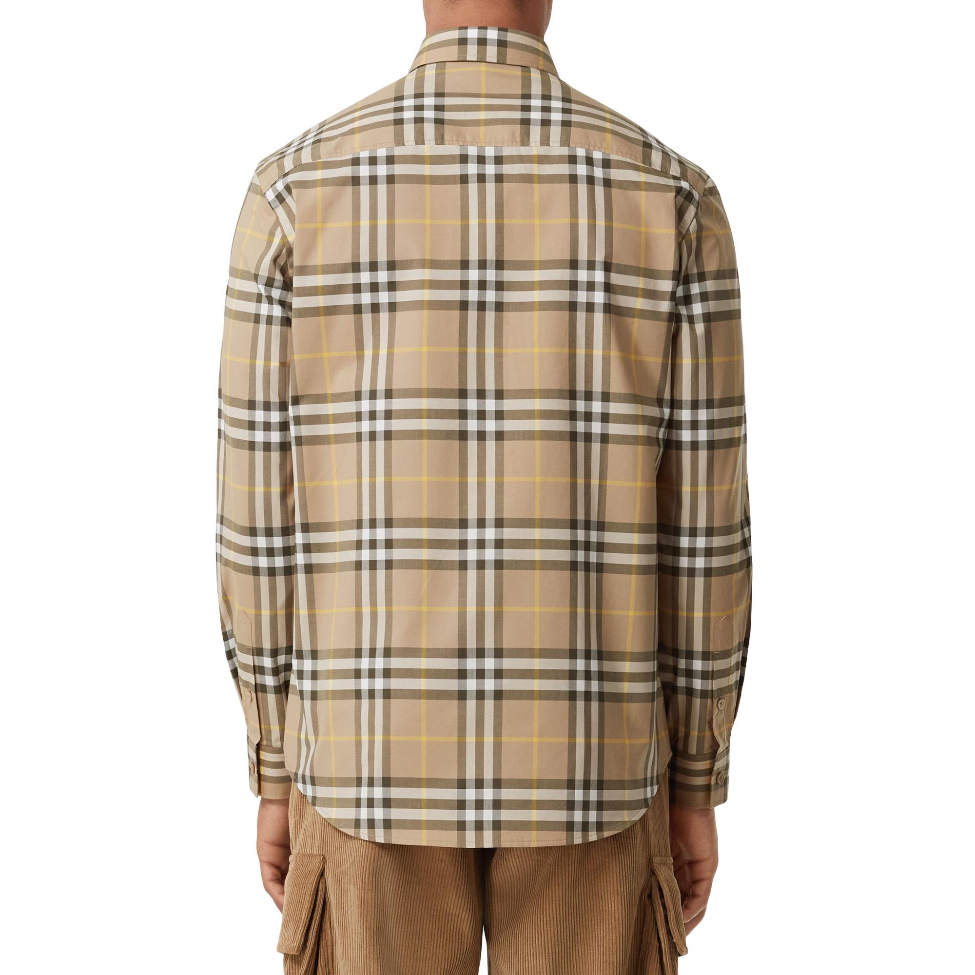 체크 코튼 셔츠