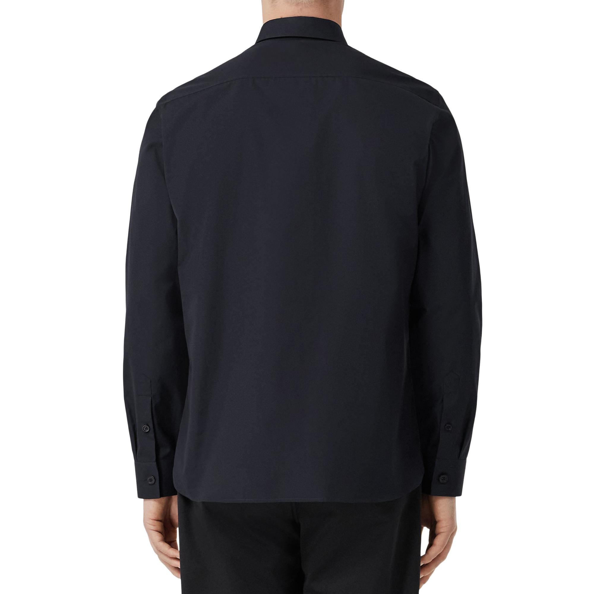 엠브로이더리 로고 코튼 셔츠