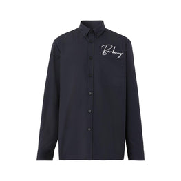 엠브로이더리 로고 코튼 셔츠