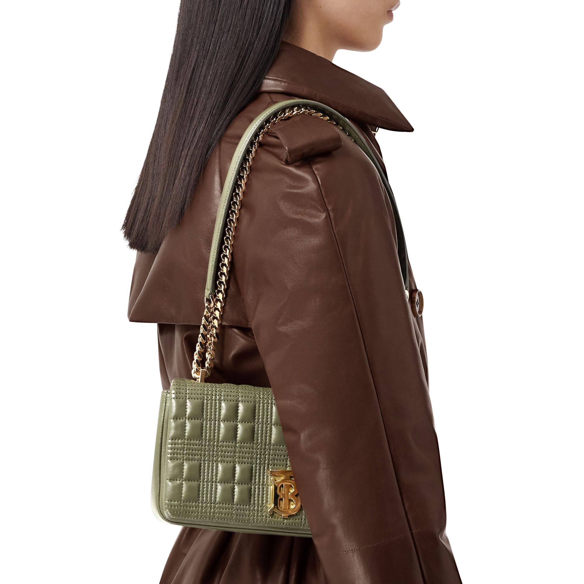 퀼팅 레더 스몰 롤라 백