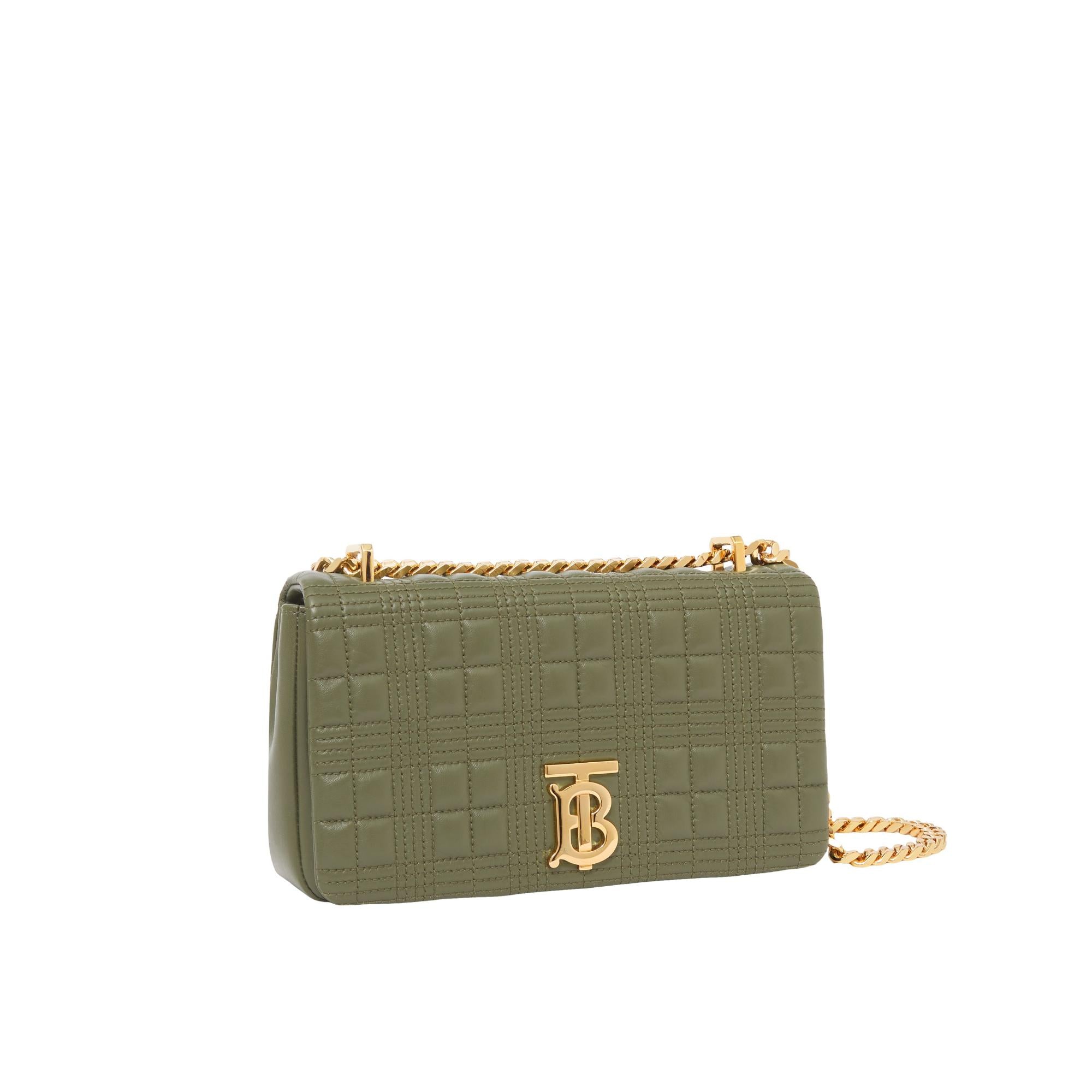 퀼팅 레더 스몰 롤라 백