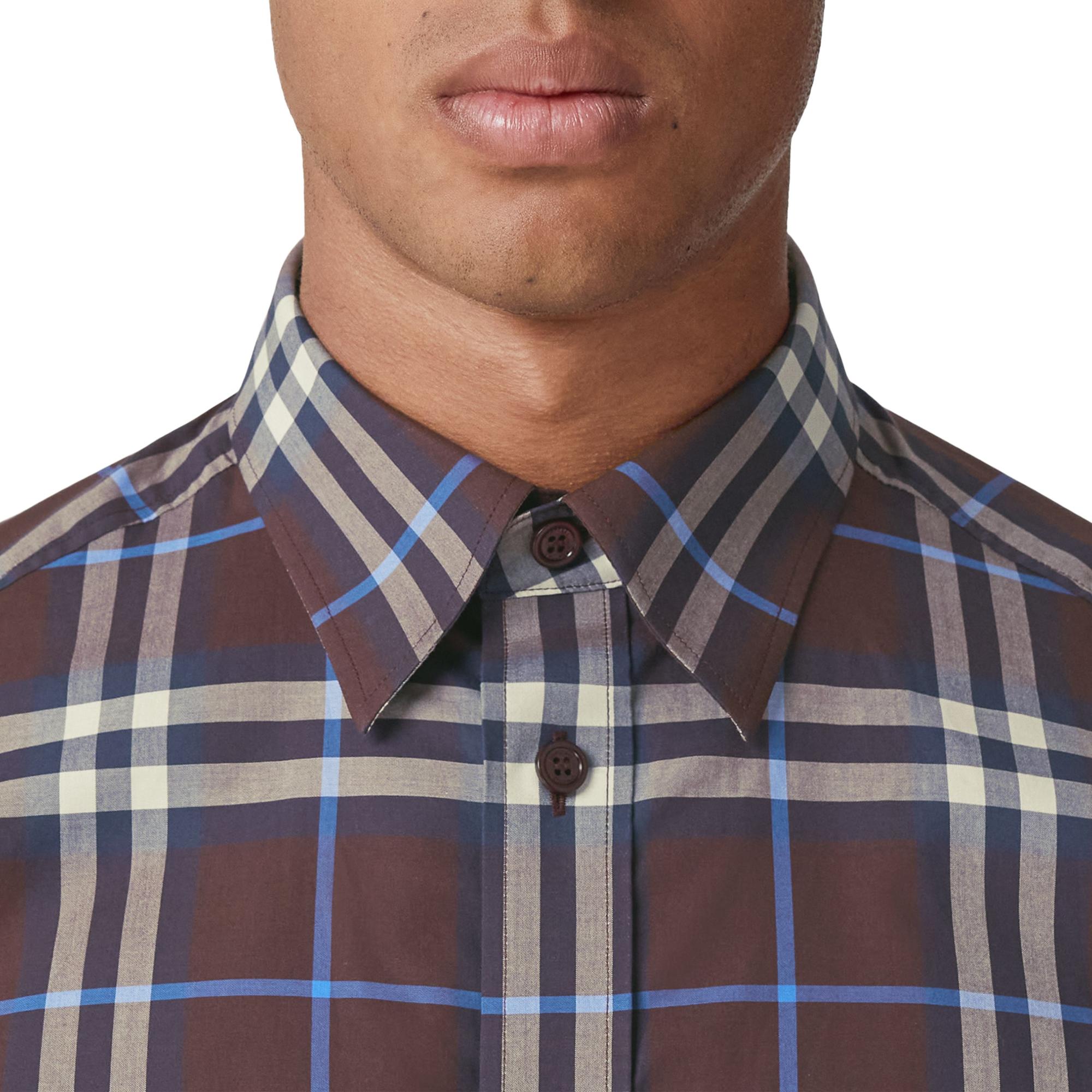 체크 코튼 셔츠