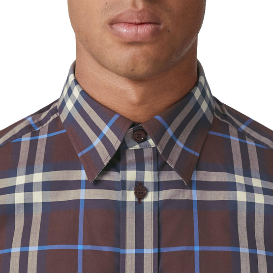 체크 코튼 셔츠