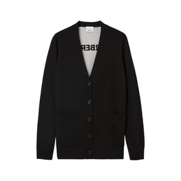 호스페리 스퀘어 울 블렌드 자카드 카디건