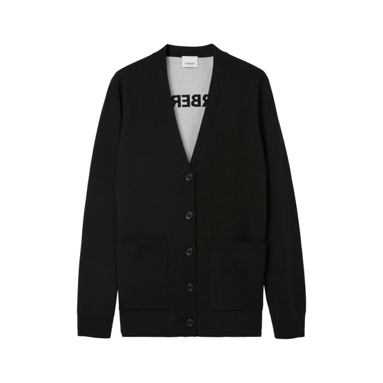 호스페리 스퀘어 울 블렌드 자카드 카디건