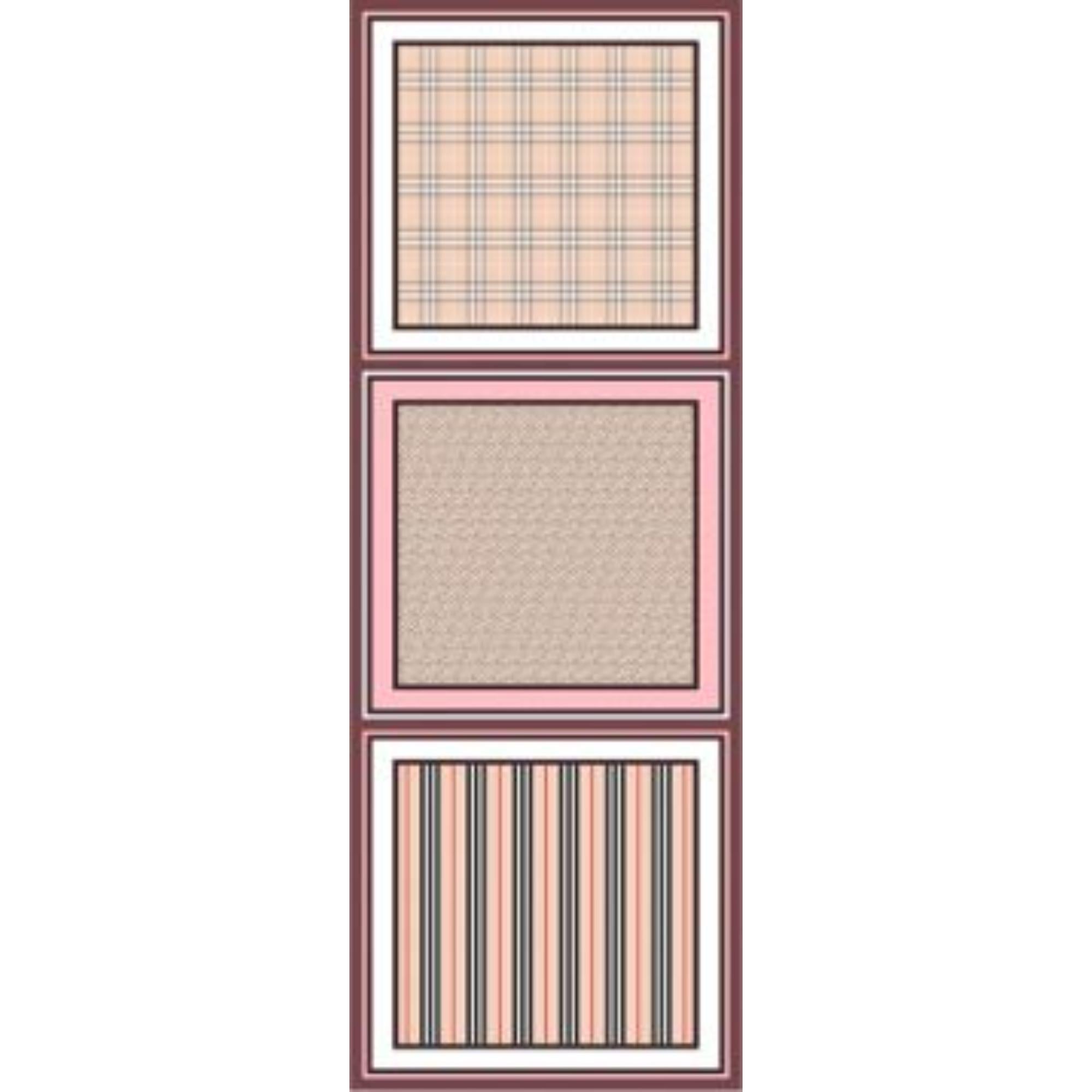 몽타주 프린트 실크 스카프