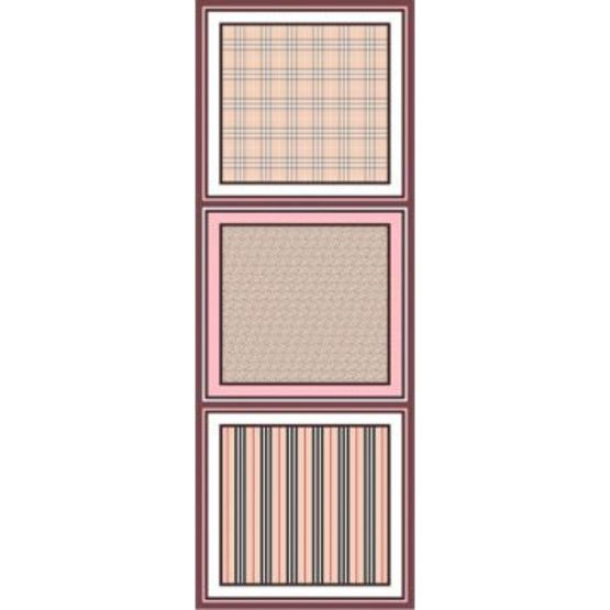 몽타주 프린트 실크 스카프