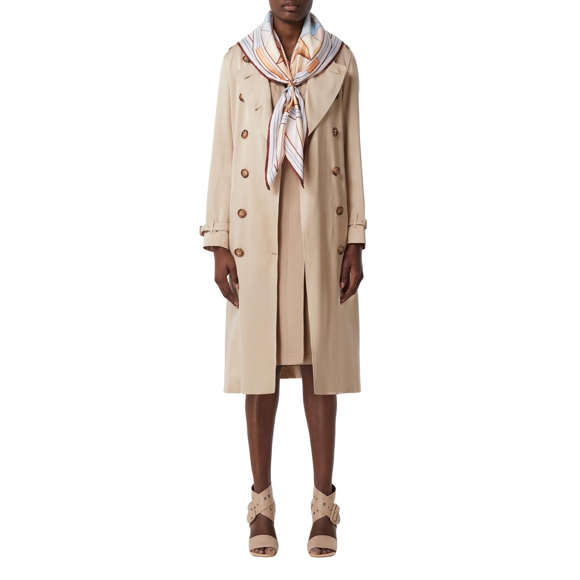 스타 프린트 실크 스퀘어 스카프