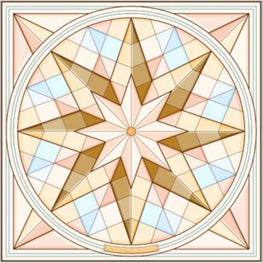 스타 프린트 실크 스퀘어 스카프