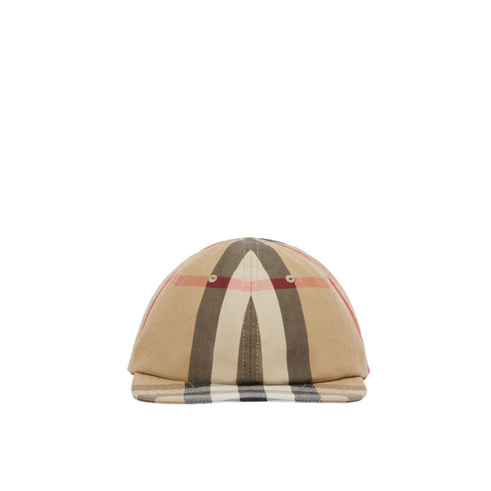 리버시블 빈티지 체크 코튼 야구 모자