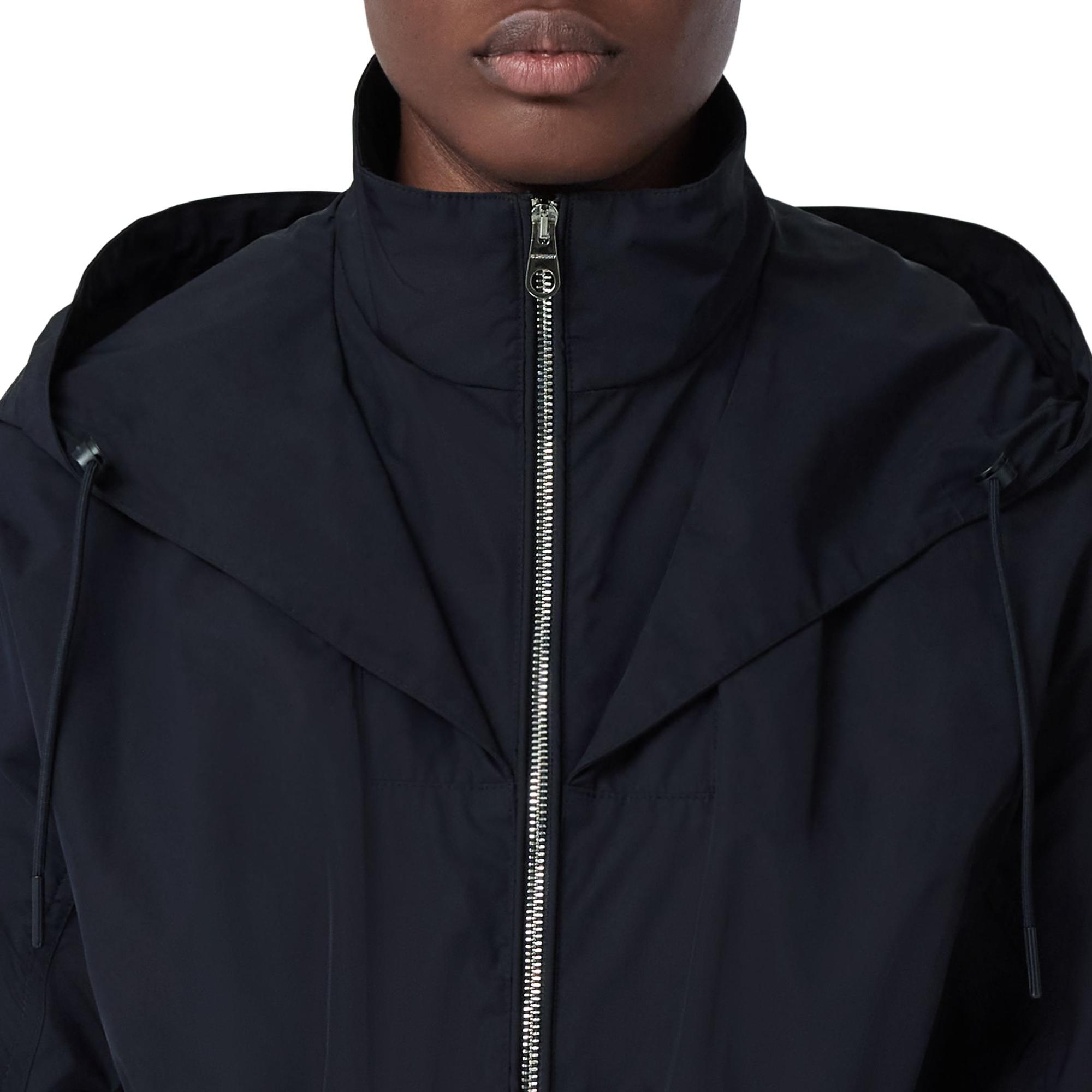 로고 디테일 후드 파카