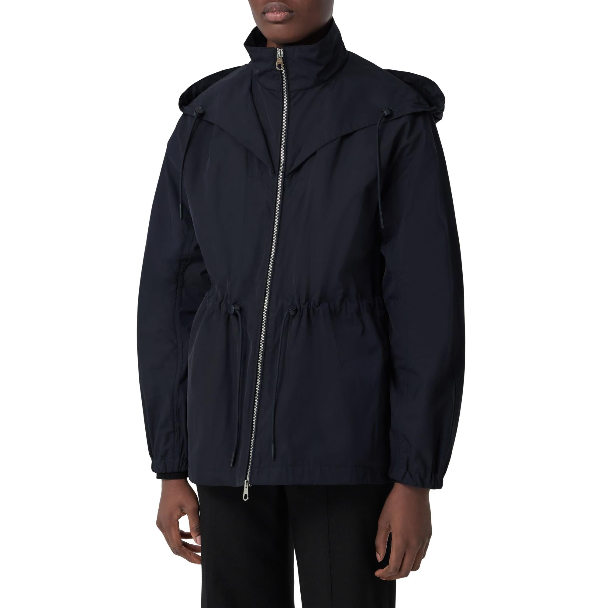 로고 디테일 후드 파카