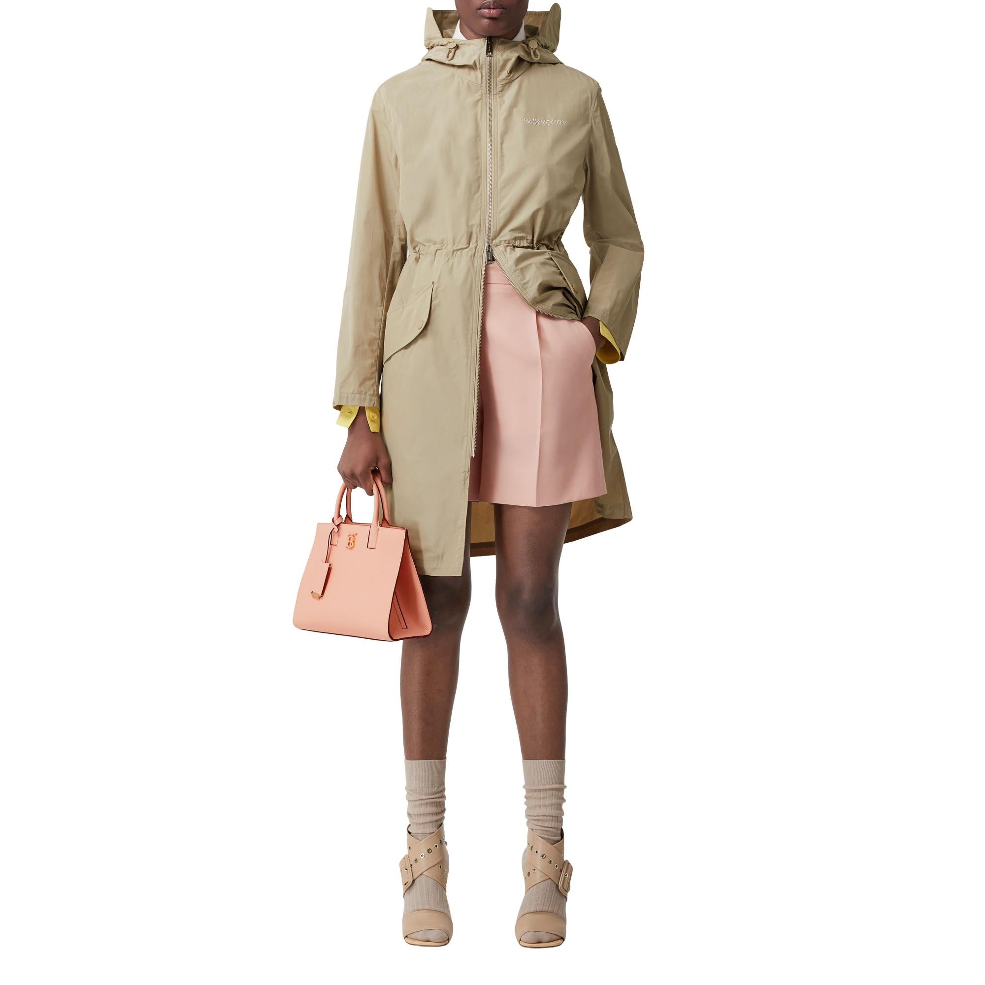 호스페리 스퀘어 프린트 코튼 블렌드 파카