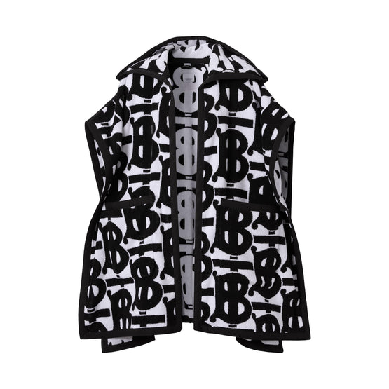 모노그램 코튼 자카드 후드 케이프