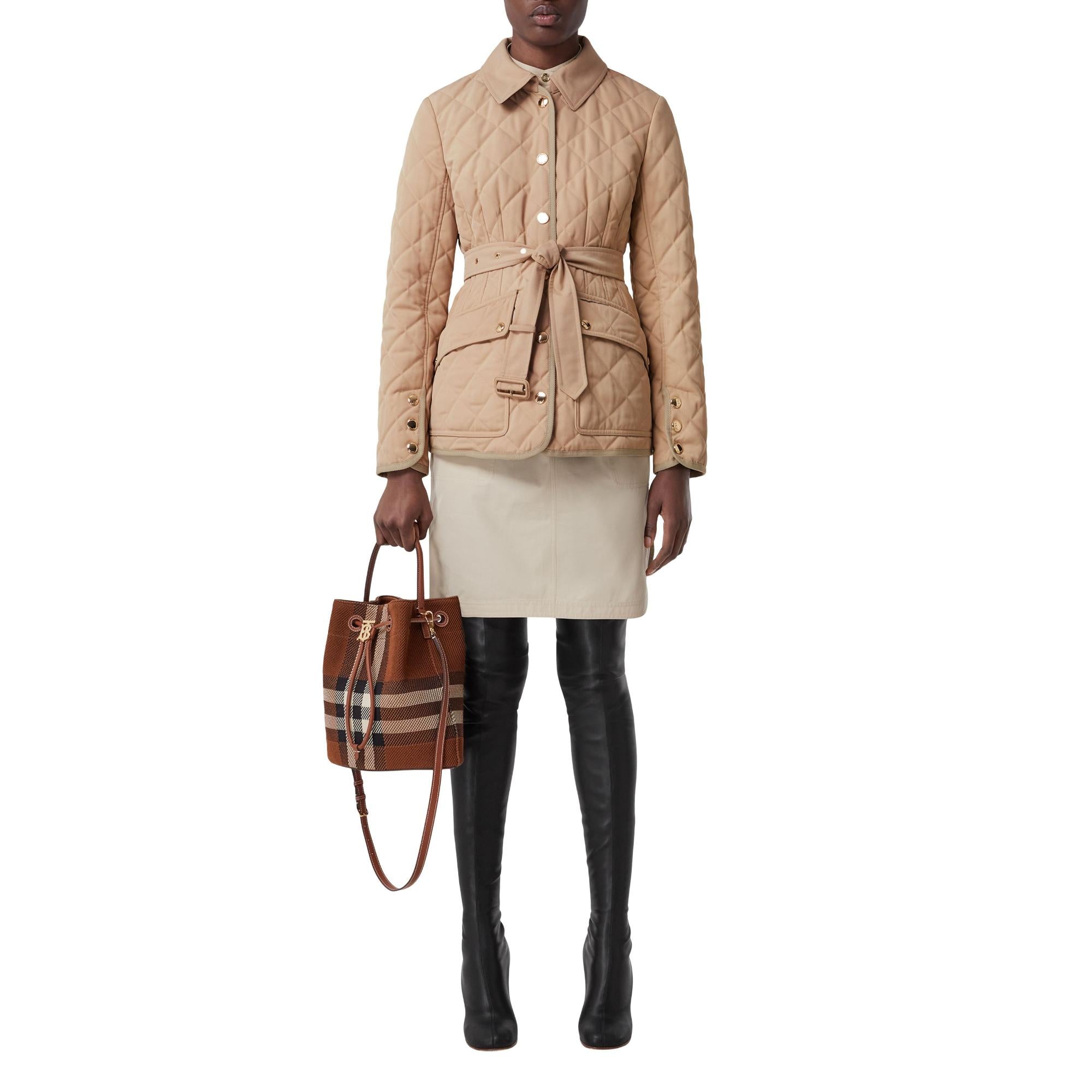 다이아몬드 퀼팅 재킷