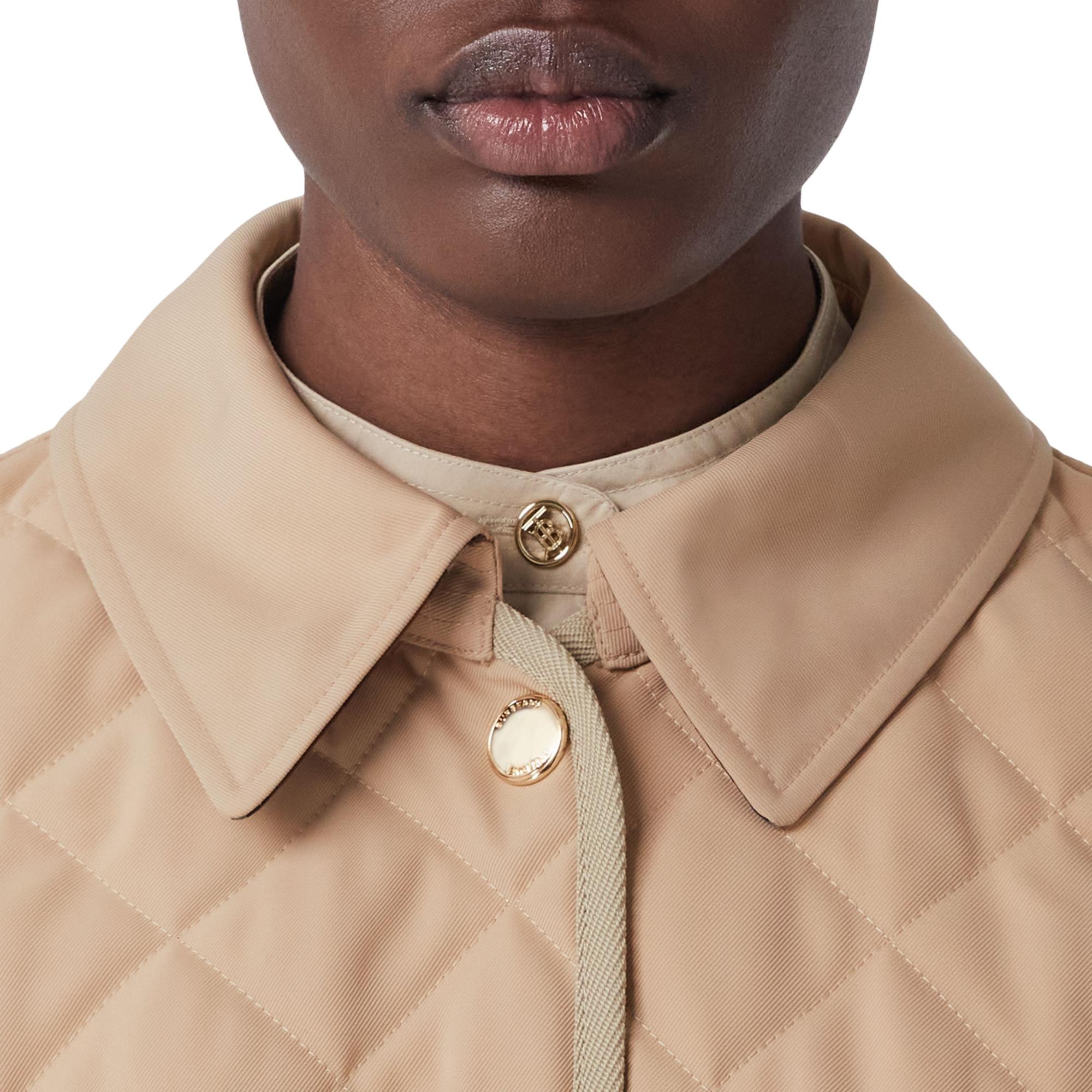 다이아몬드 퀼팅 재킷