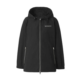 호스페리 스퀘어 프린트 코튼 블렌드 후드 재킷